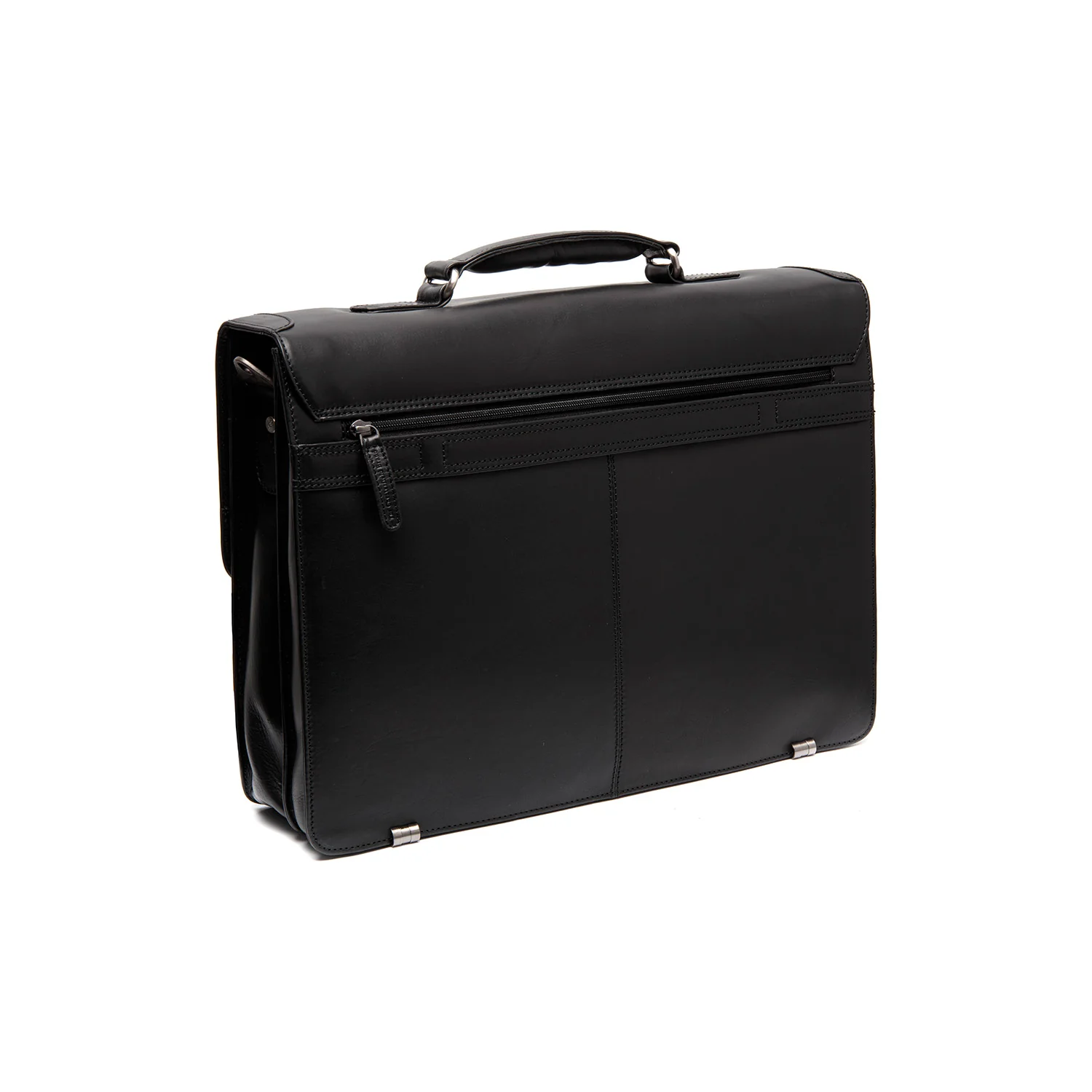 Leather Briefcase Black Salvatore - Image 6