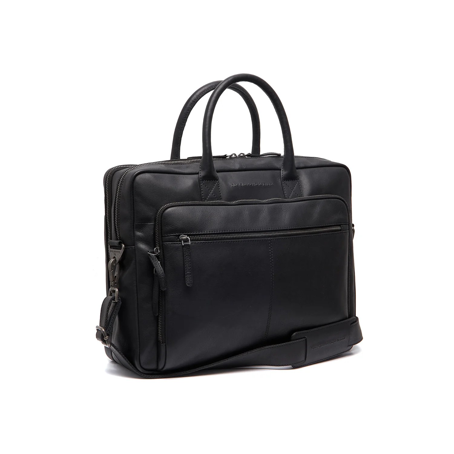 Leather Laptop Bag Black Tacama