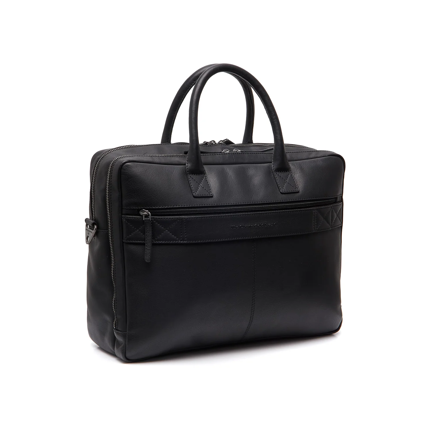 Leather Laptop Bag Black Tacama - Image 9