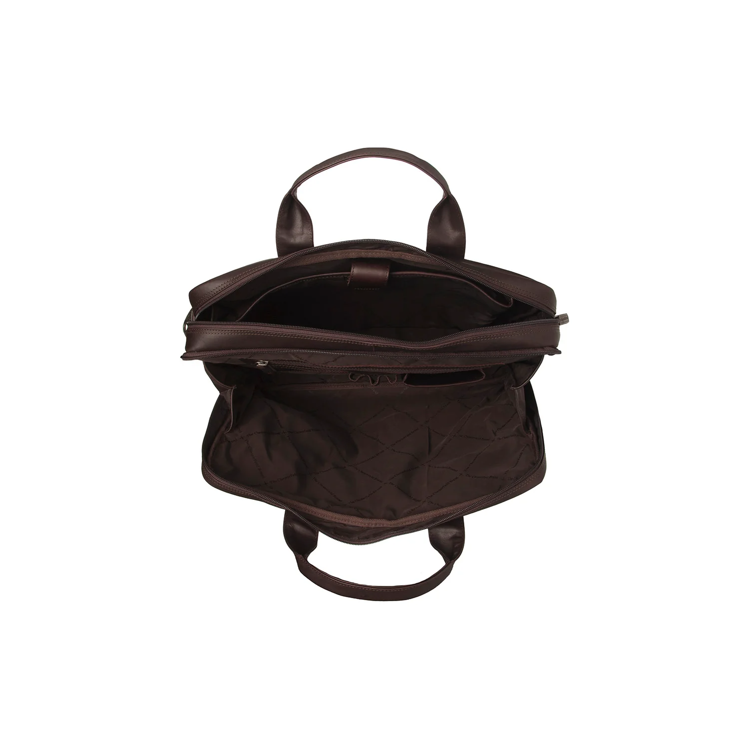 Leather Laptop Bag Brown Frazer - Image 6