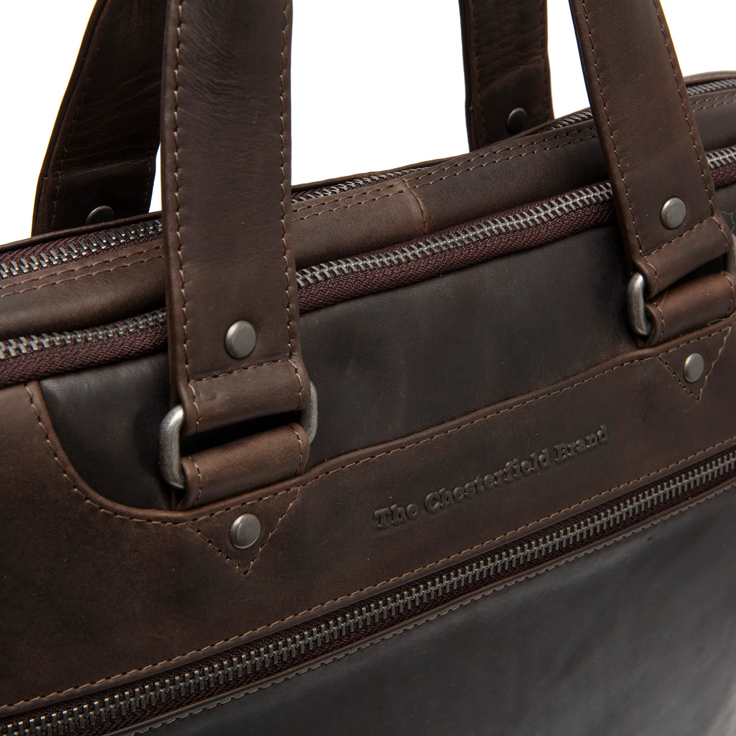 Leather Laptop Bag Brown Montara - Image 5