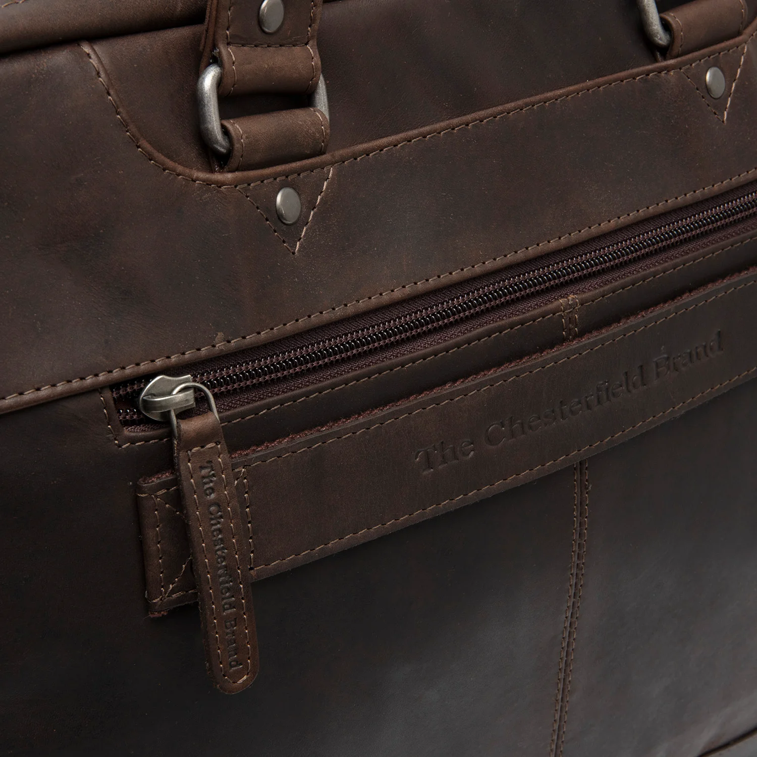 Leather Laptop Bag Brown Montara - Image 6