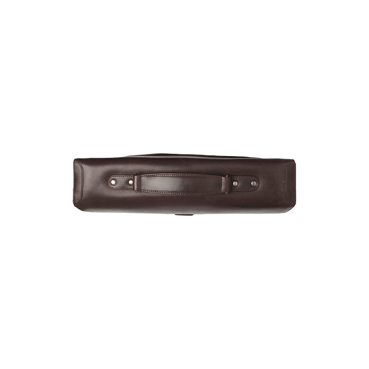 Leather Briefcase Brown Salvatore - Image 5