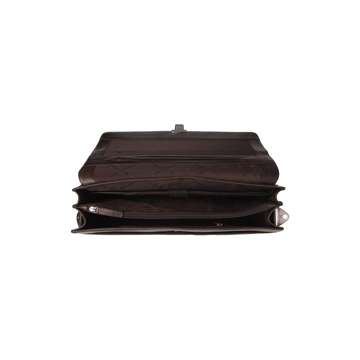 Leather Briefcase Brown Salvatore - Image 6