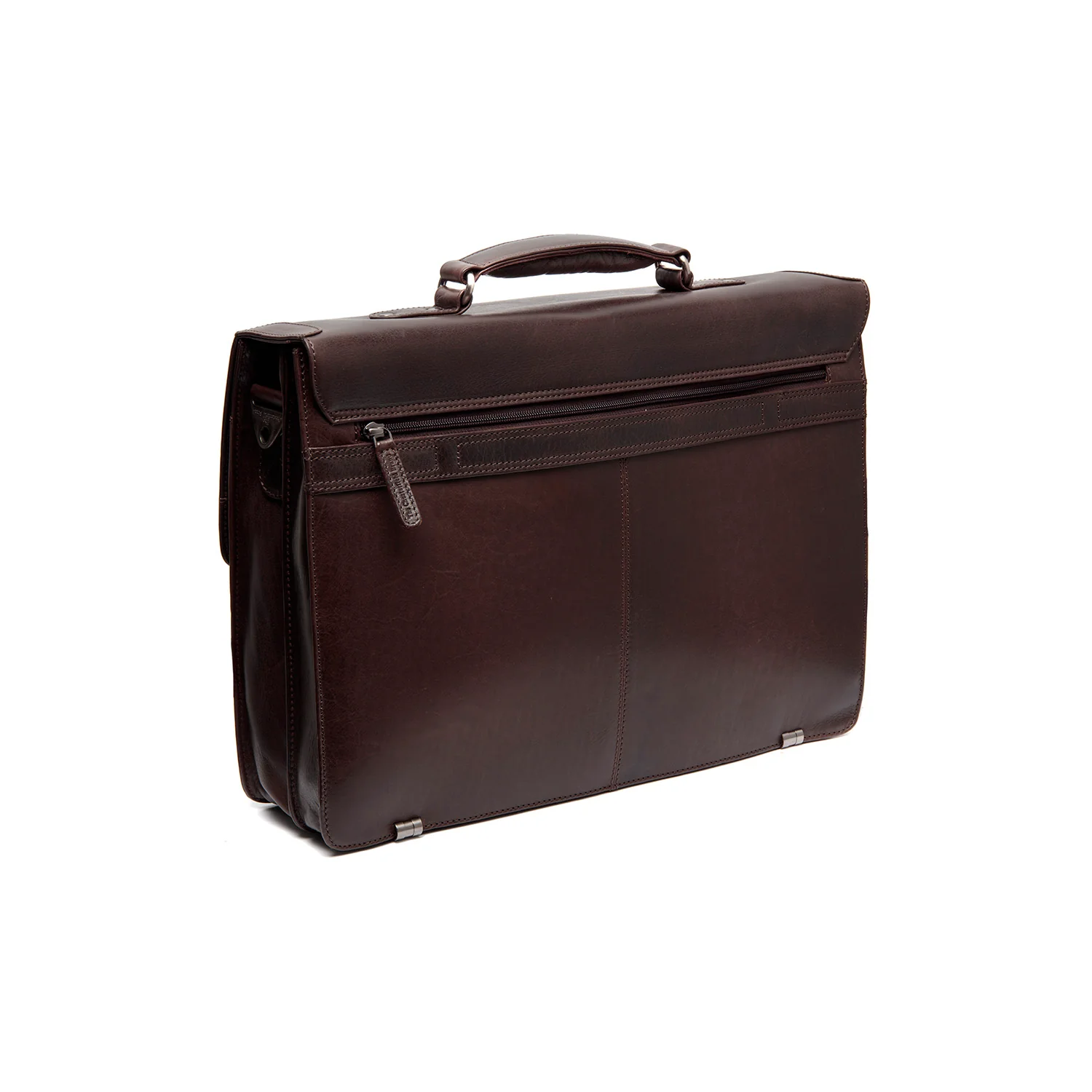 Leather Briefcase Brown Salvatore - Image 8