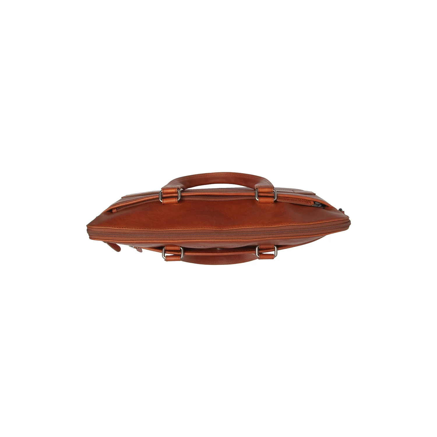 Leather Laptop Bag Cognac Elvas - Image 5