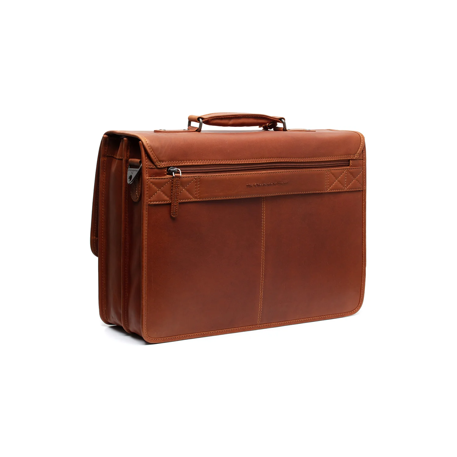 Leather Briefcase Cognac Glenwood - Image 6