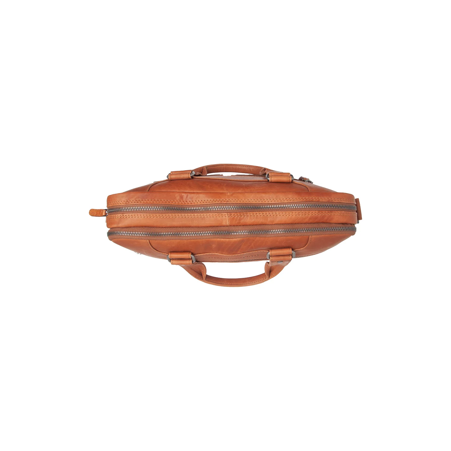 Leather Laptop Bag Cognac Montara - Image 4