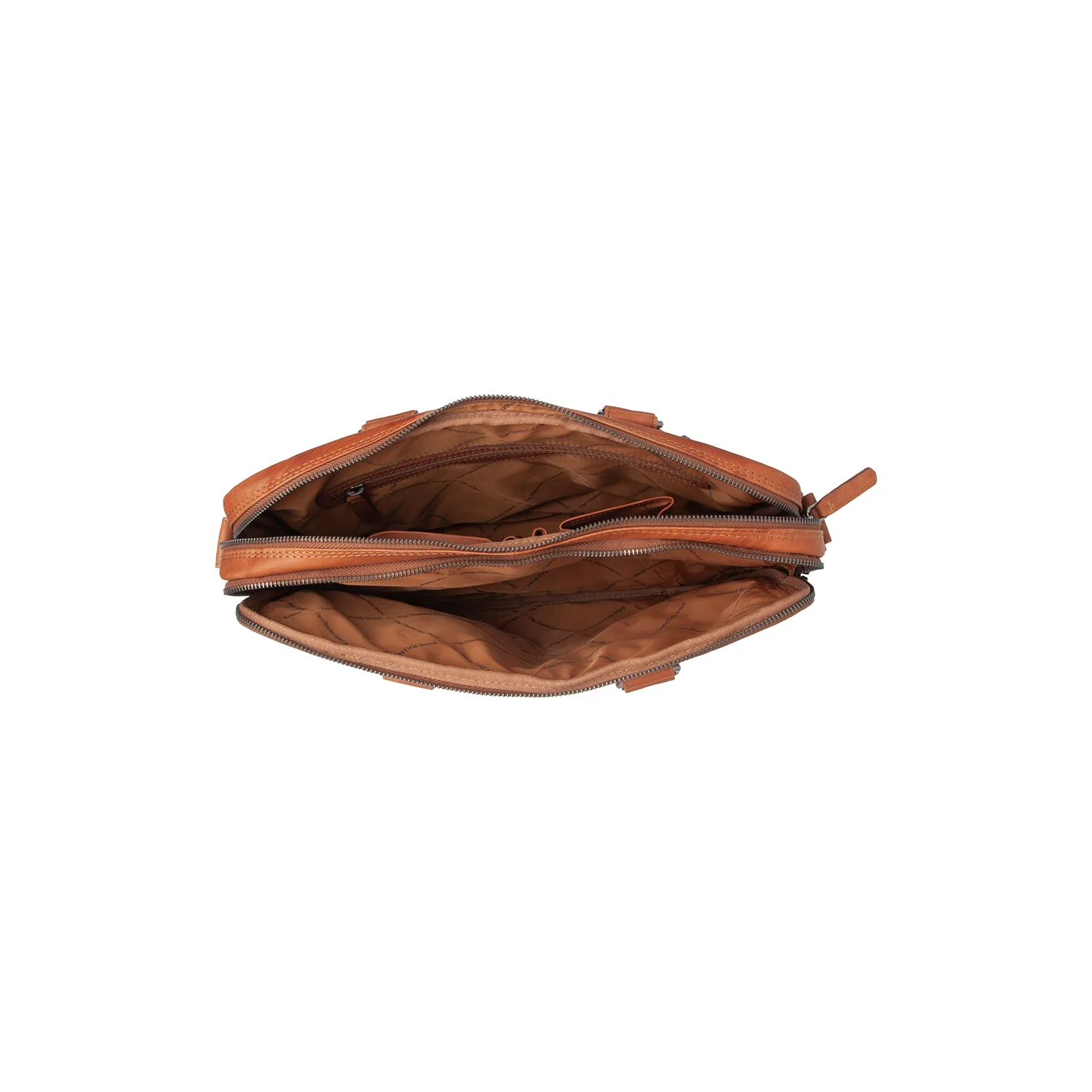 Leather Laptop Bag Cognac Montara - Image 5