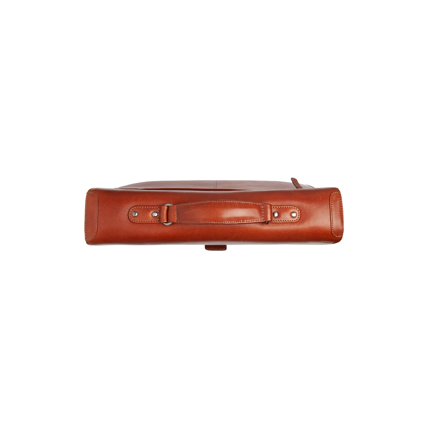 Leather Briefcase Cognac Salvatore - Image 5