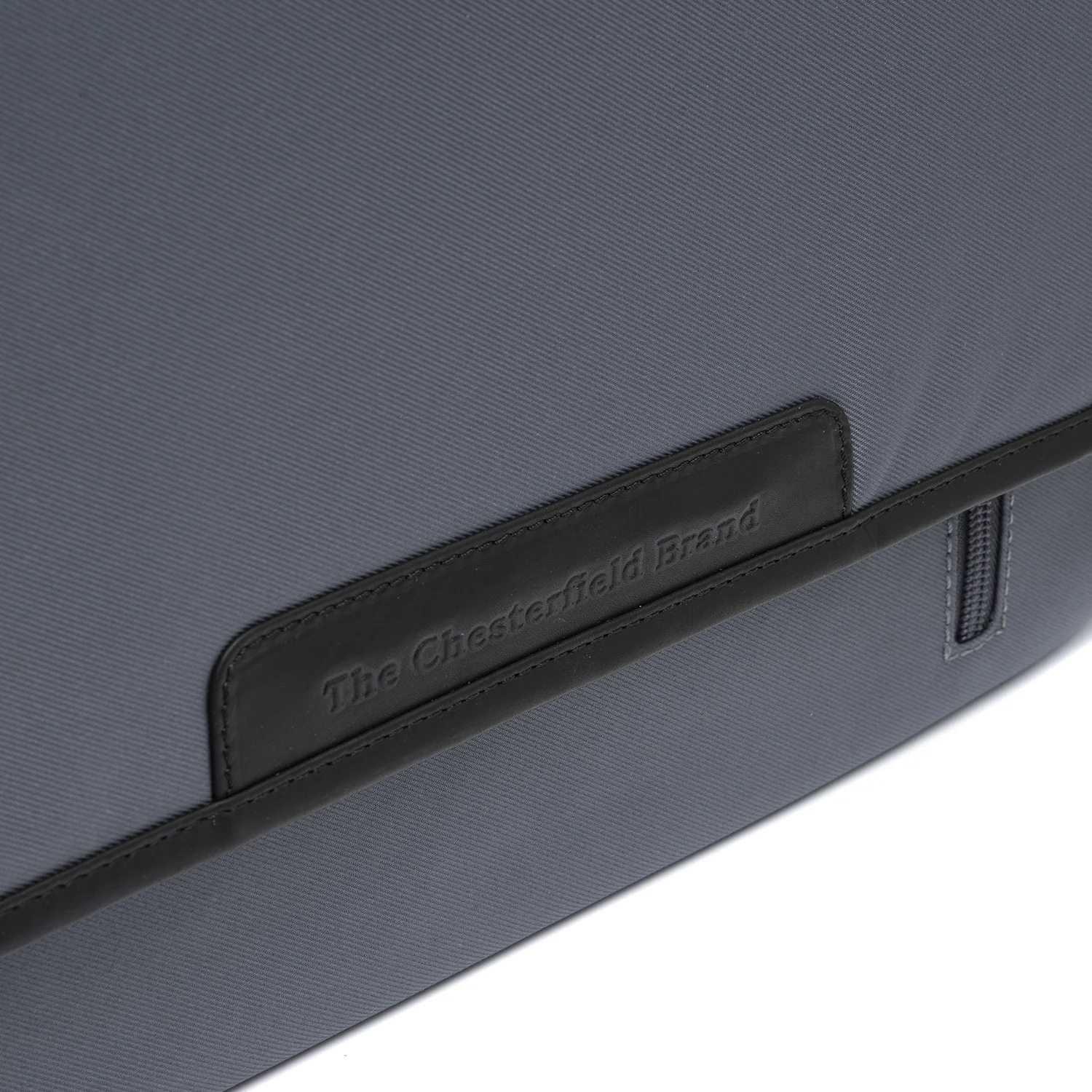 Leather Laptop Bag Light Grey Falun - Image 5