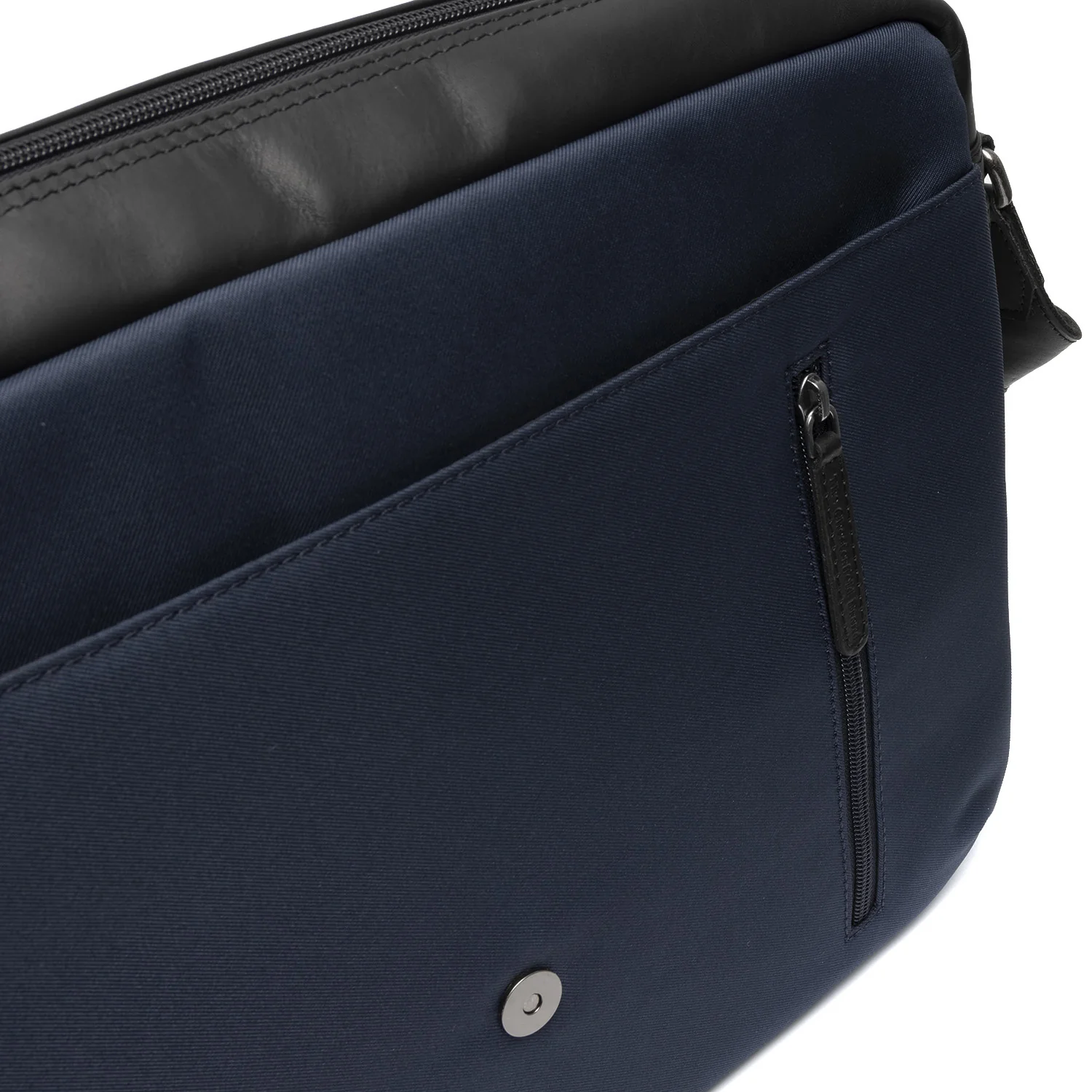 Leather Laptop Bag Navy Falun - Image 6