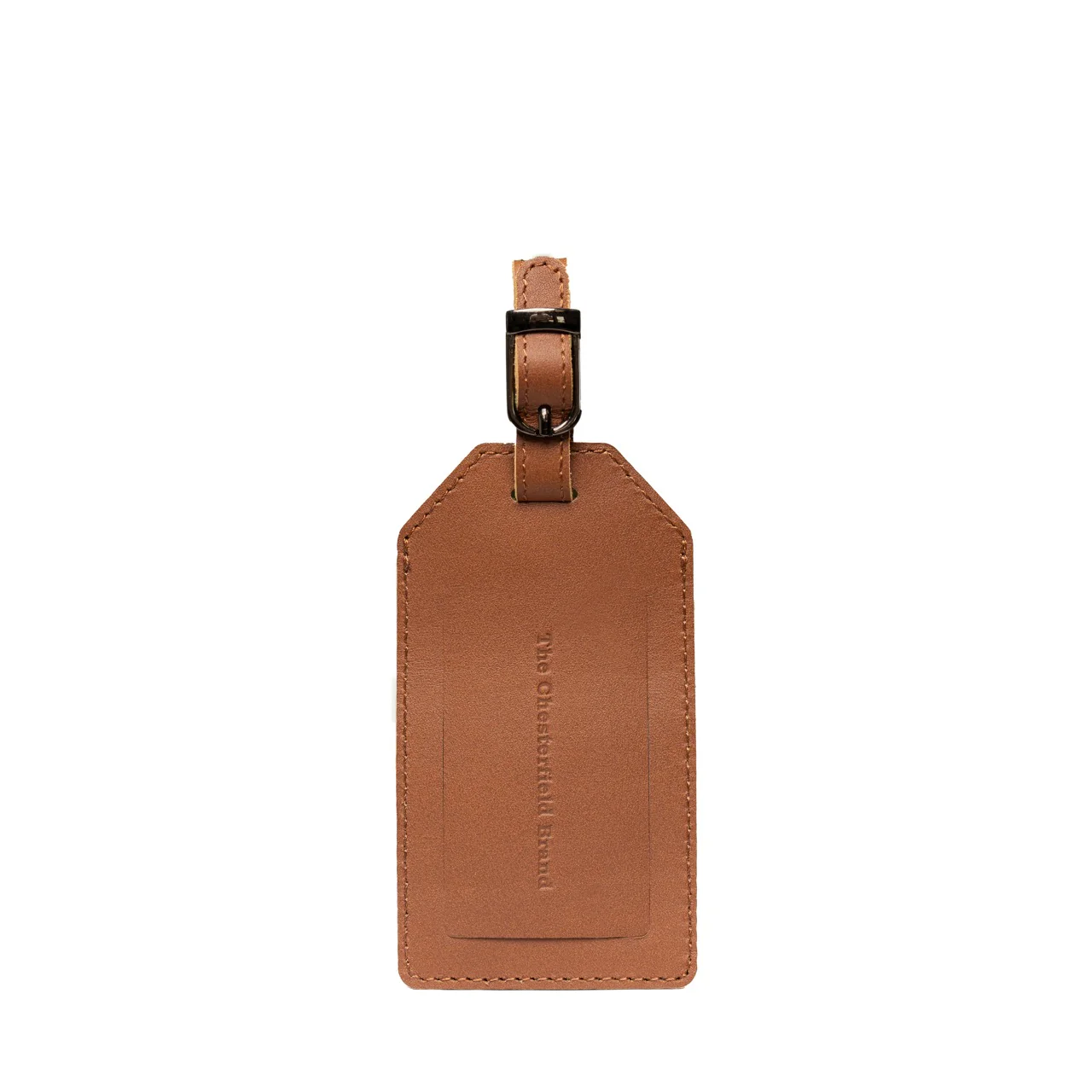 Leather Luggage Tag Cognac - Image 5