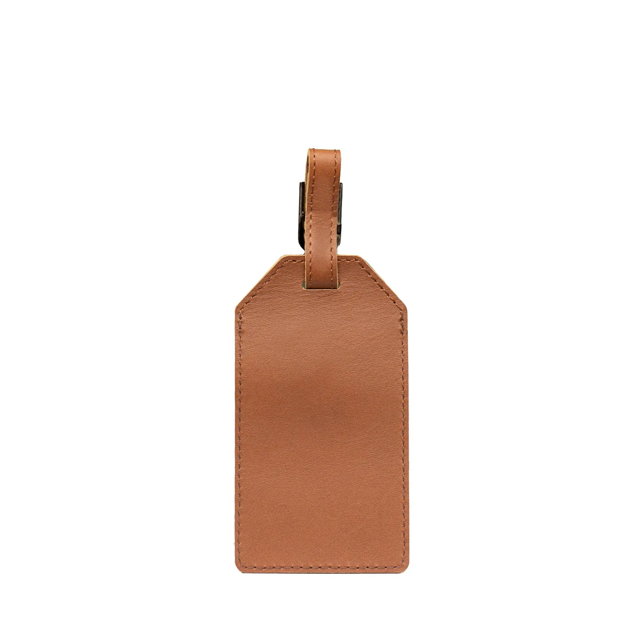 Leather Luggage Tag Cognac - Image 6