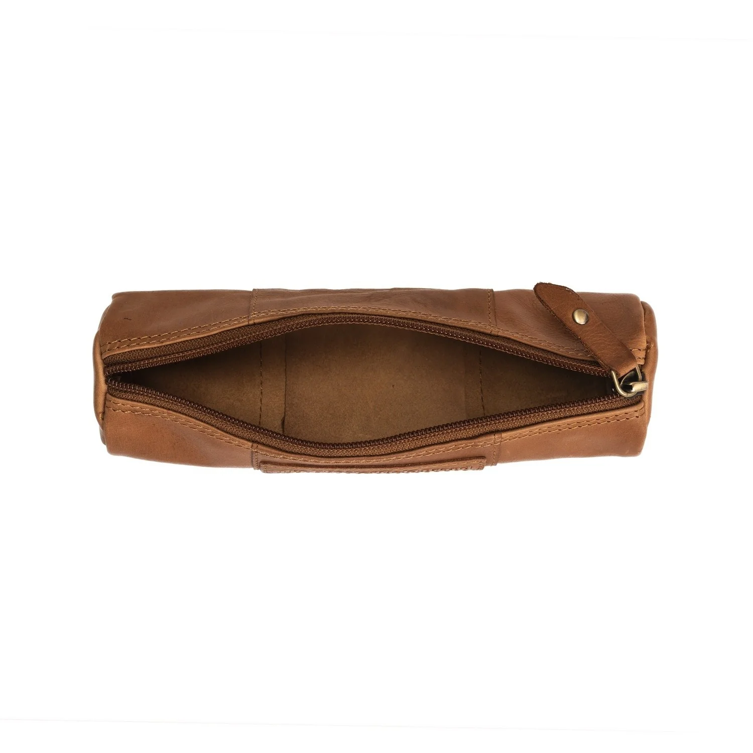 Leather Pencil Case Cognac Lea - Image 4