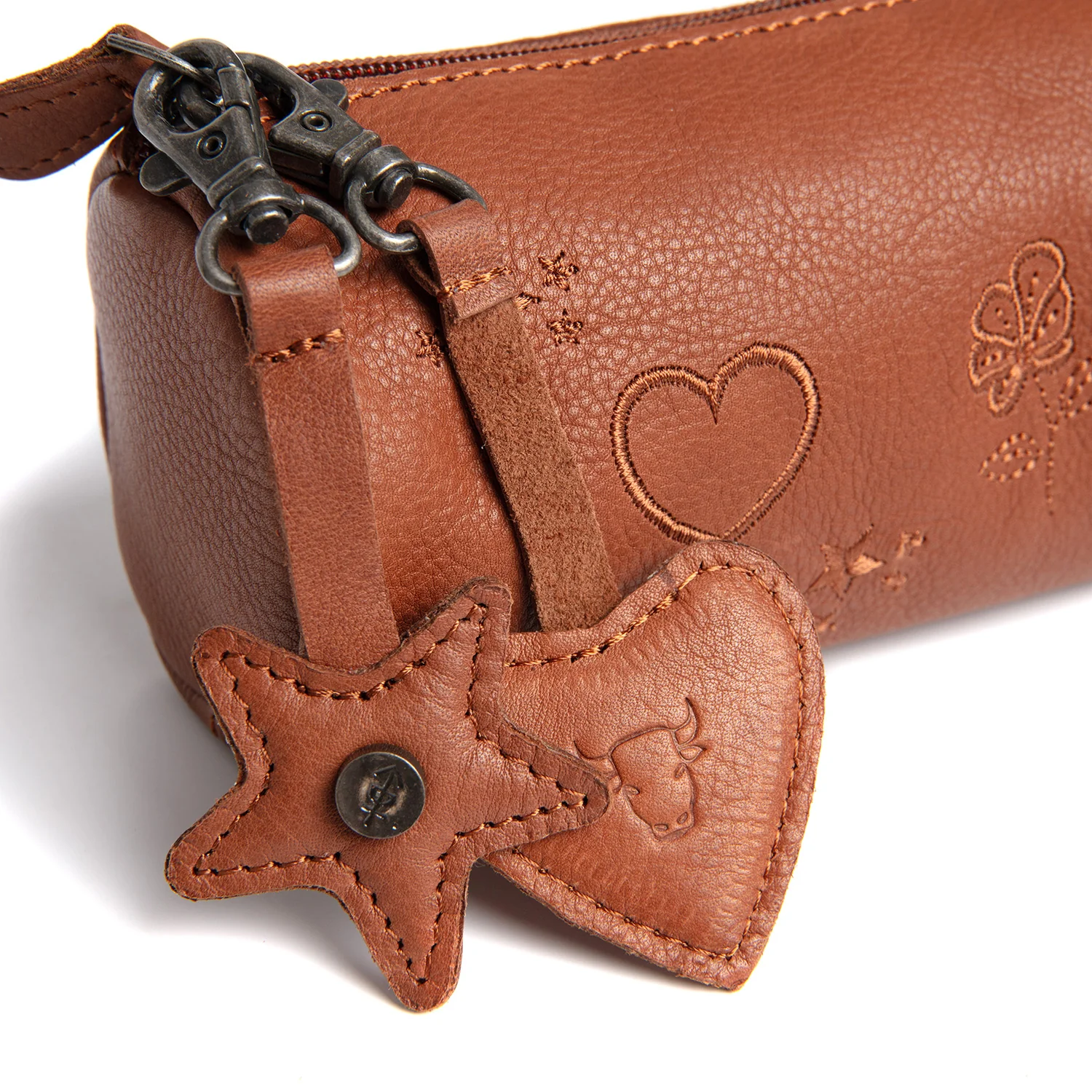 Leather Pencil Case Cognac Lilybell - Image 4