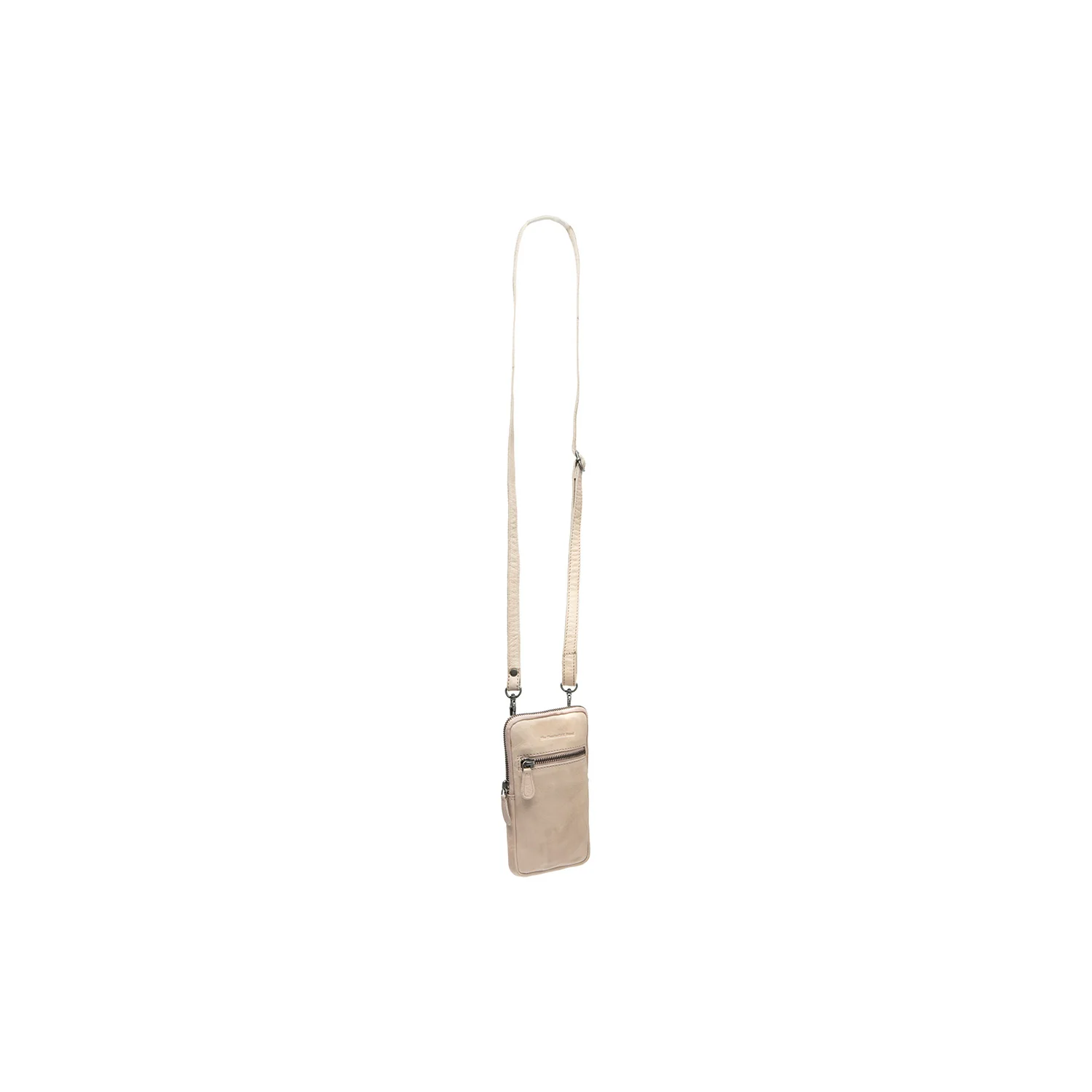 Leather Phone Bag Beige Salta - Image 2