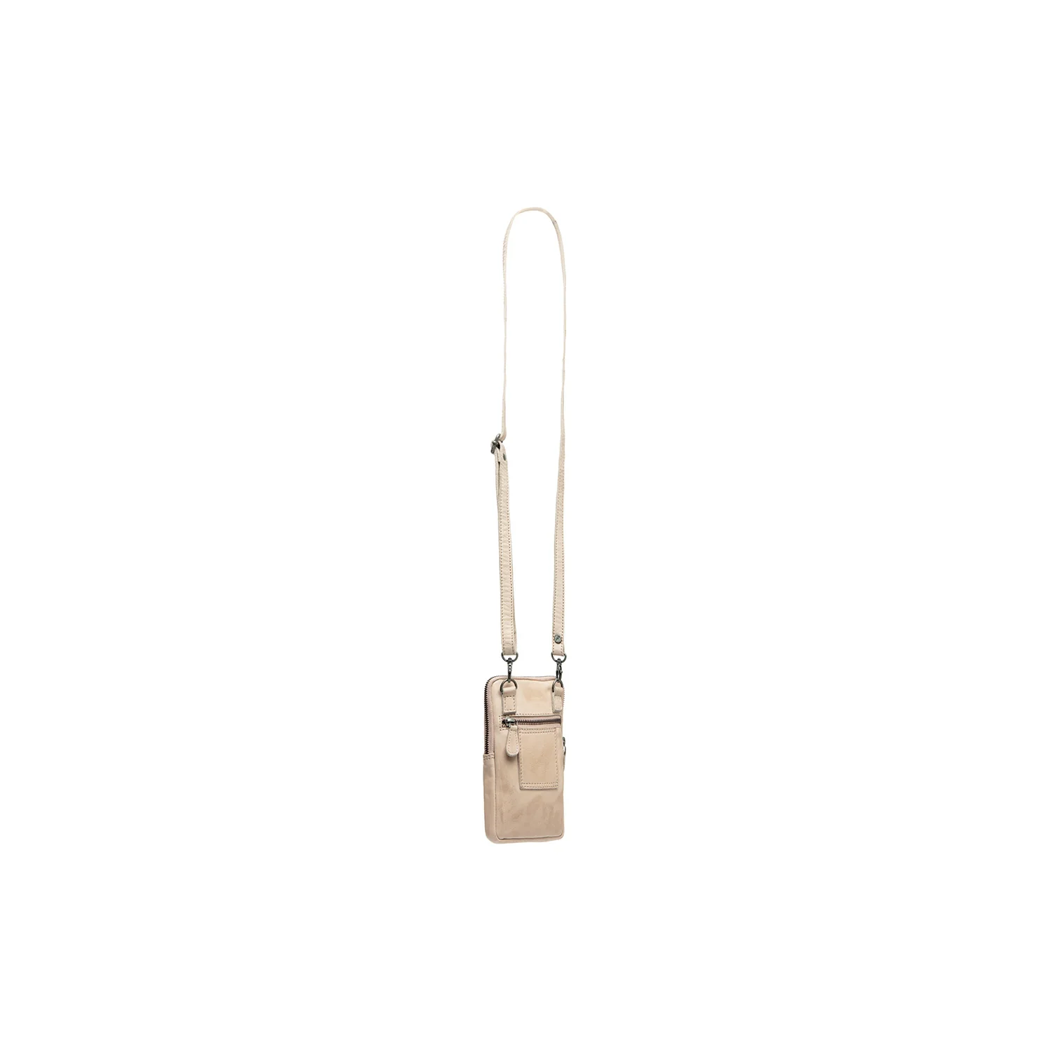 Leather Phone Bag Beige Salta - Image 8