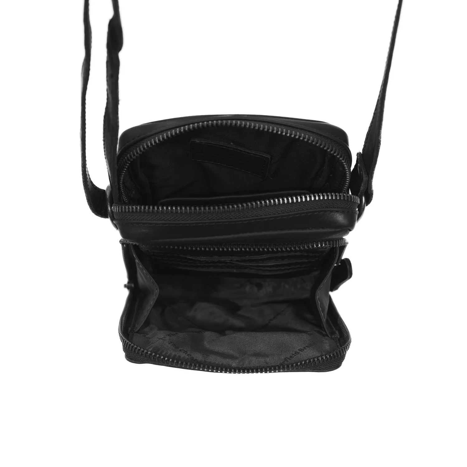 Leather Phone Bag Black Hamilton - Image 4