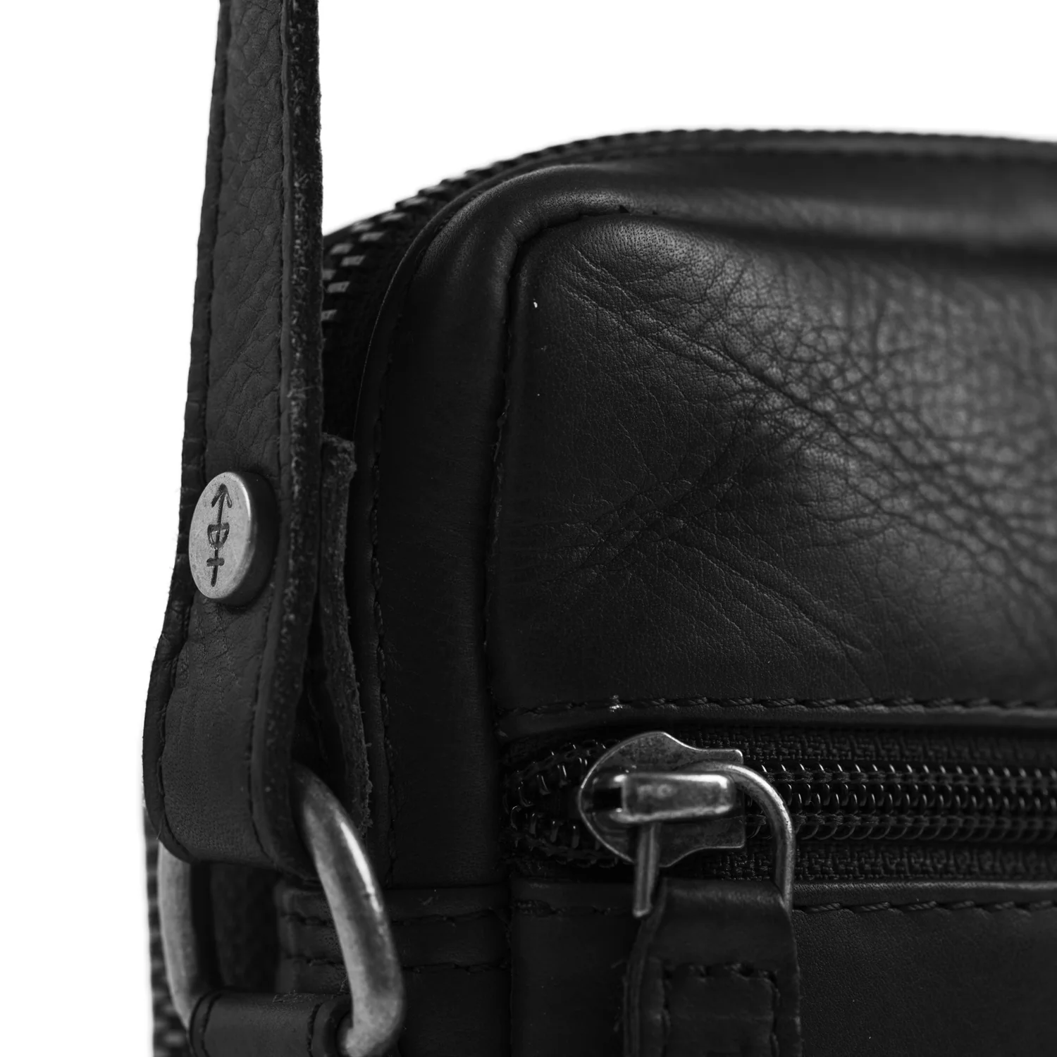 Leather Phone Bag Black Hamilton - Image 7