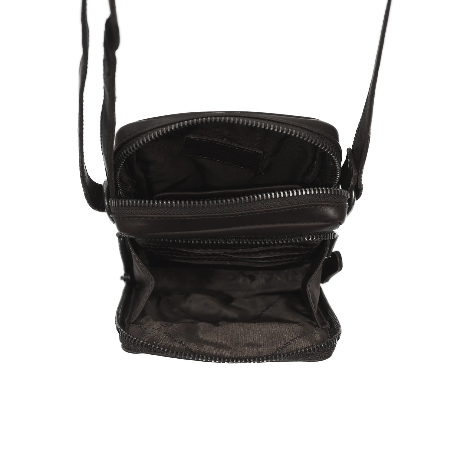 Leather Phone Bag Brown Hamilton - Image 3