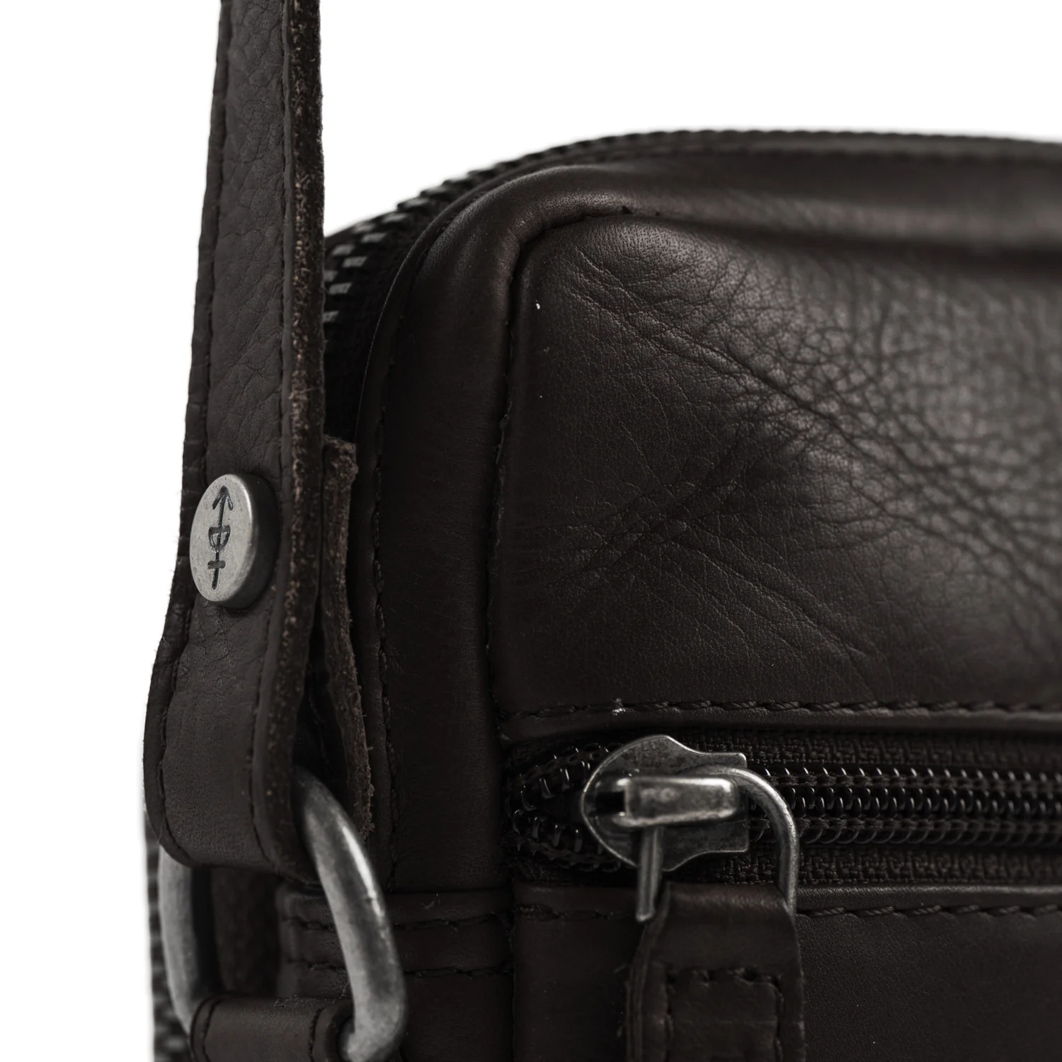 Leather Phone Bag Brown Hamilton - Image 6