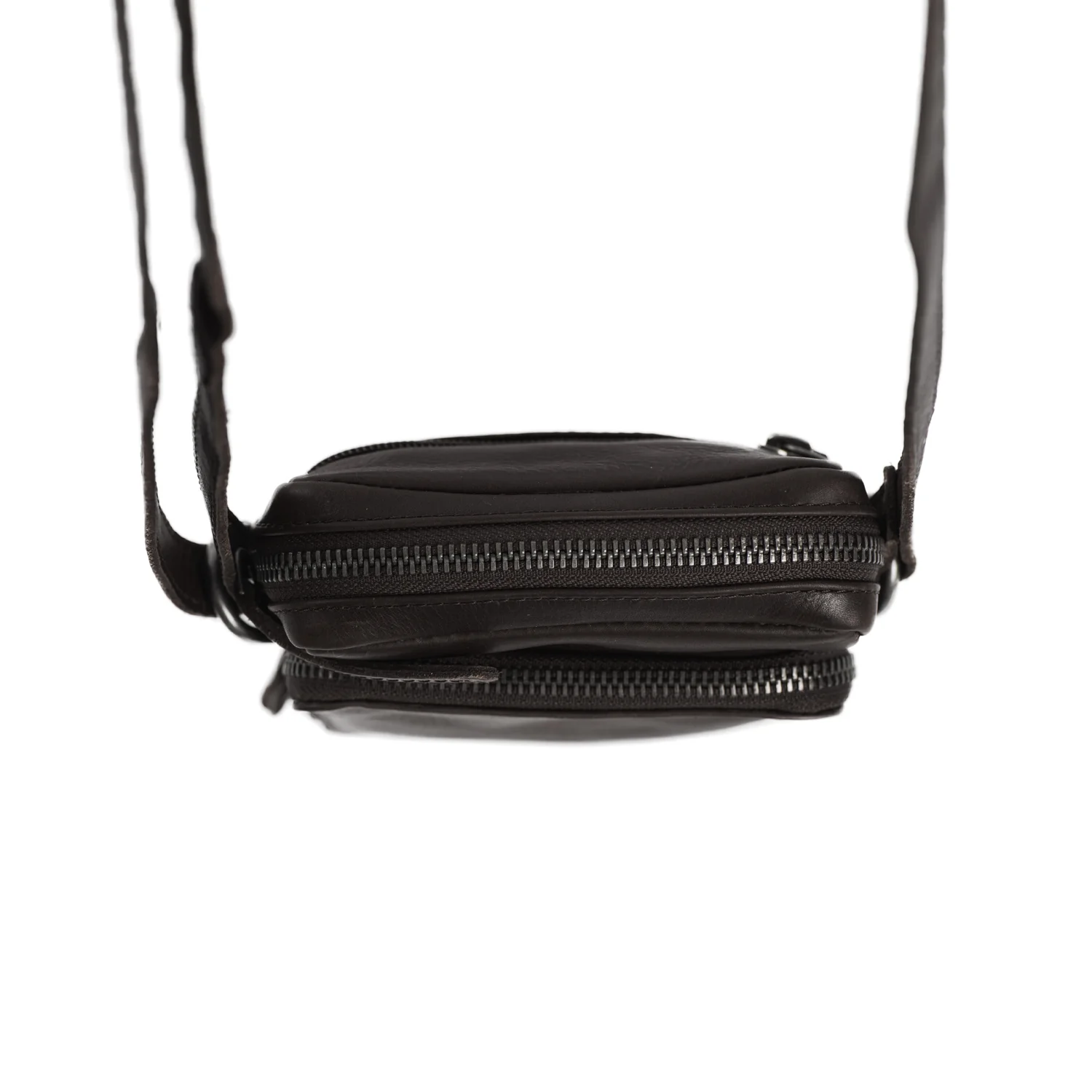 Leather Phone Bag Brown Hamilton - Image 7