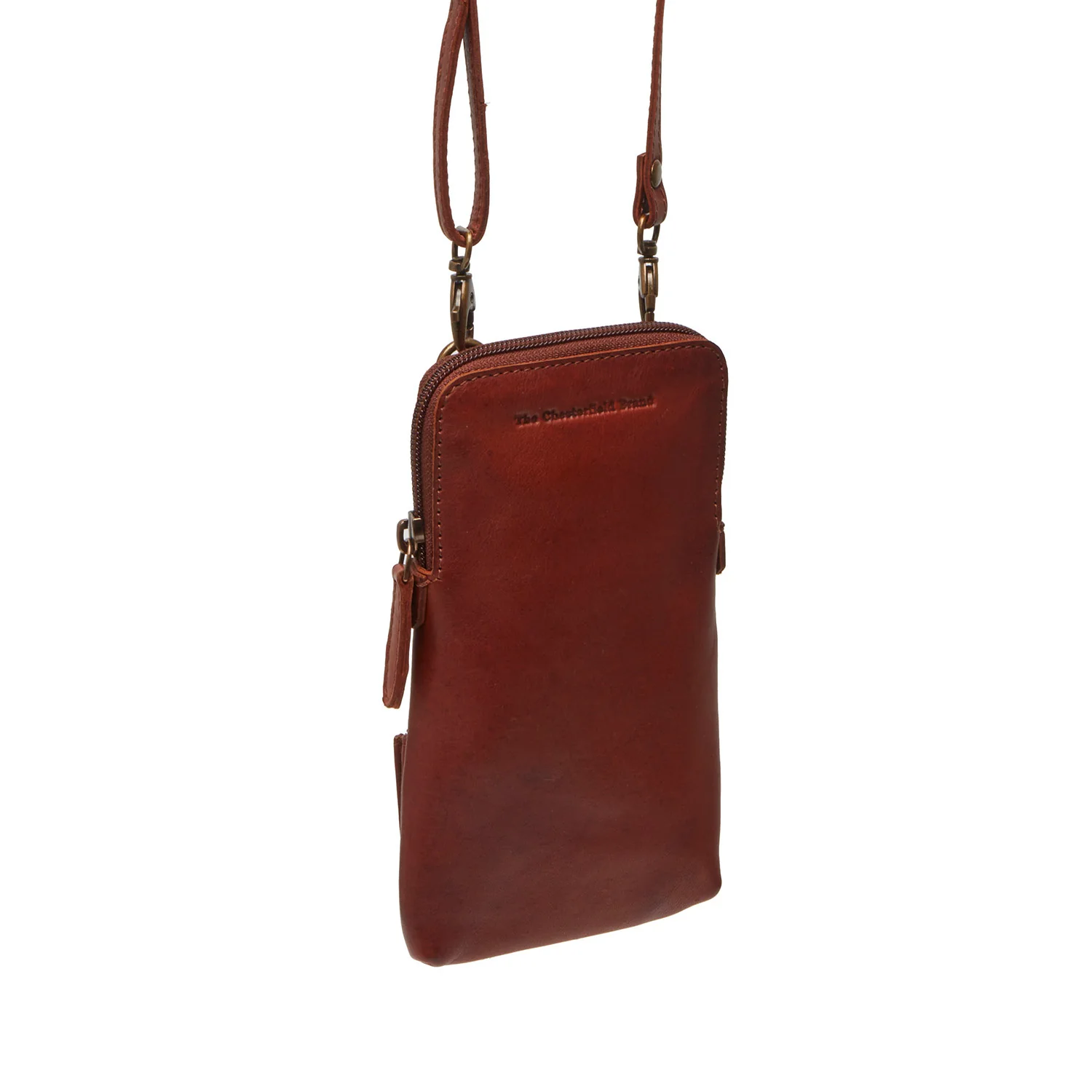 Leather Phone Bag Cognac Cuba