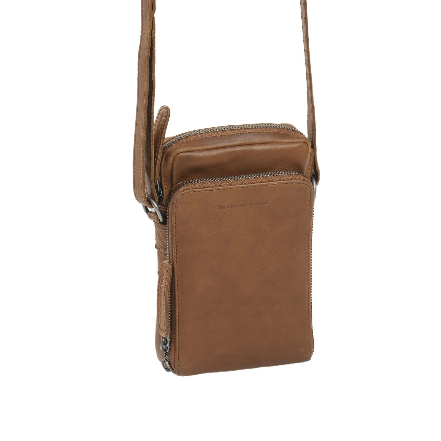 Leather Phone Bag Cognac Hamilton