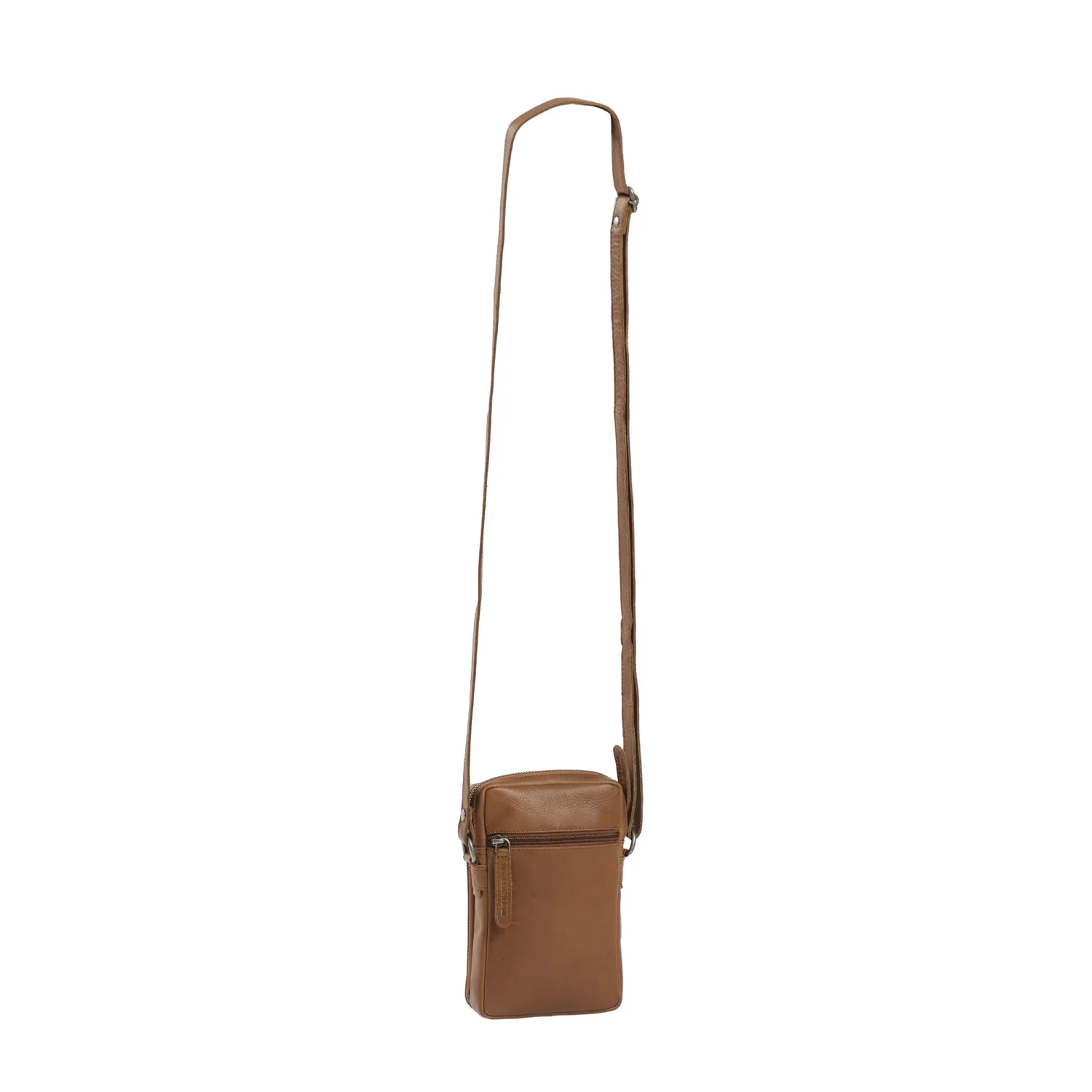 Leather Phone Bag Cognac Hamilton - Image 7