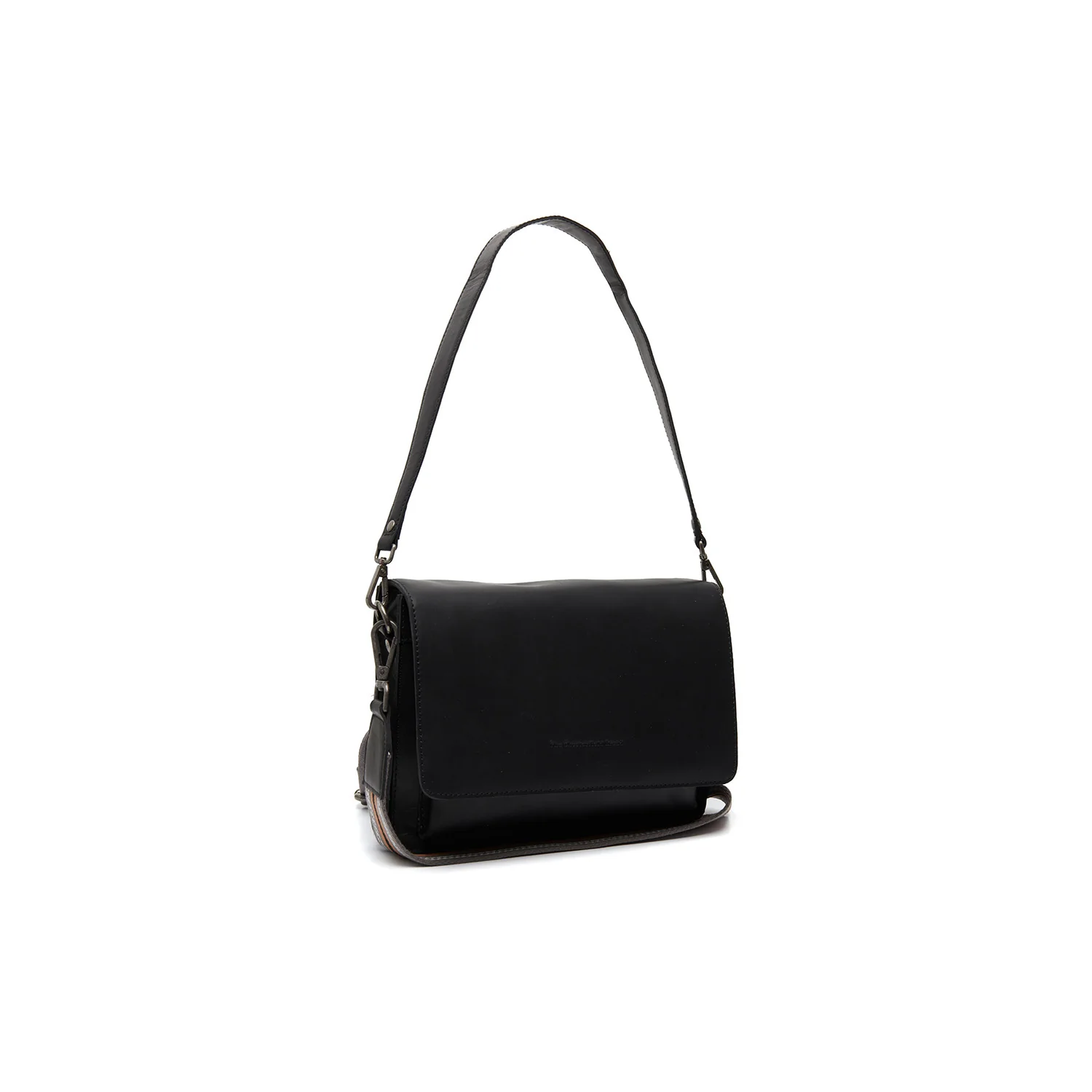 Leather Shoulder Bag Black Aviles