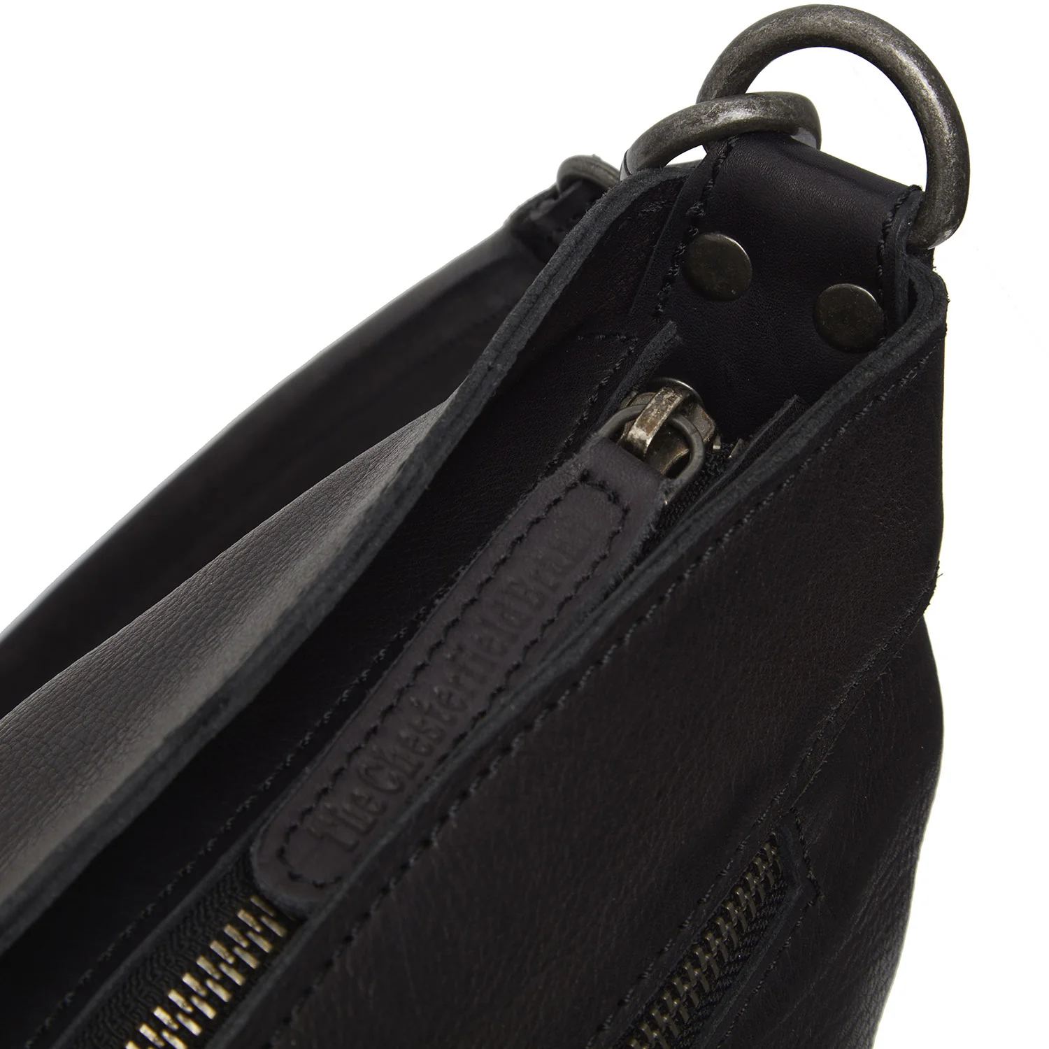 Leather Shoulder Bag Black Lucy - Image 4
