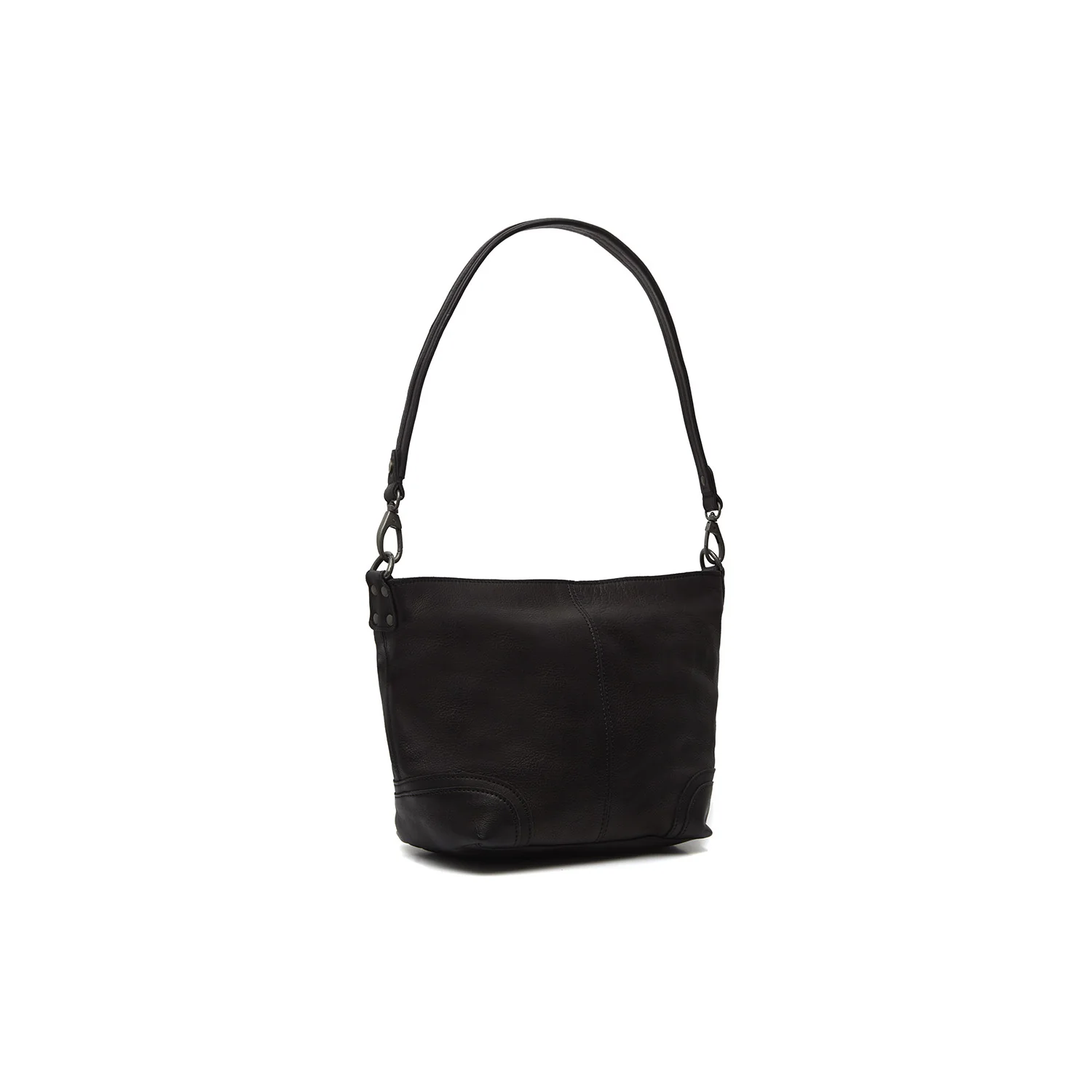 Leather Shoulder Bag Black Lucy - Image 5