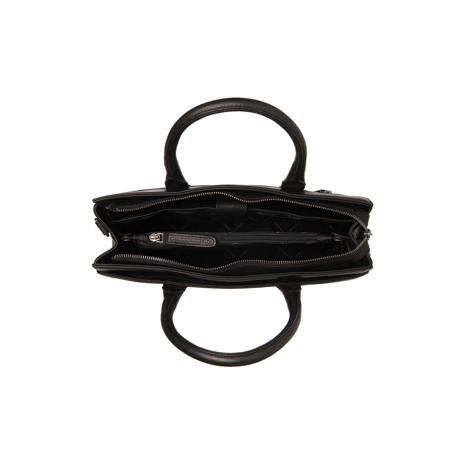 Leather Laptop Bag Black Rivera - Image 5
