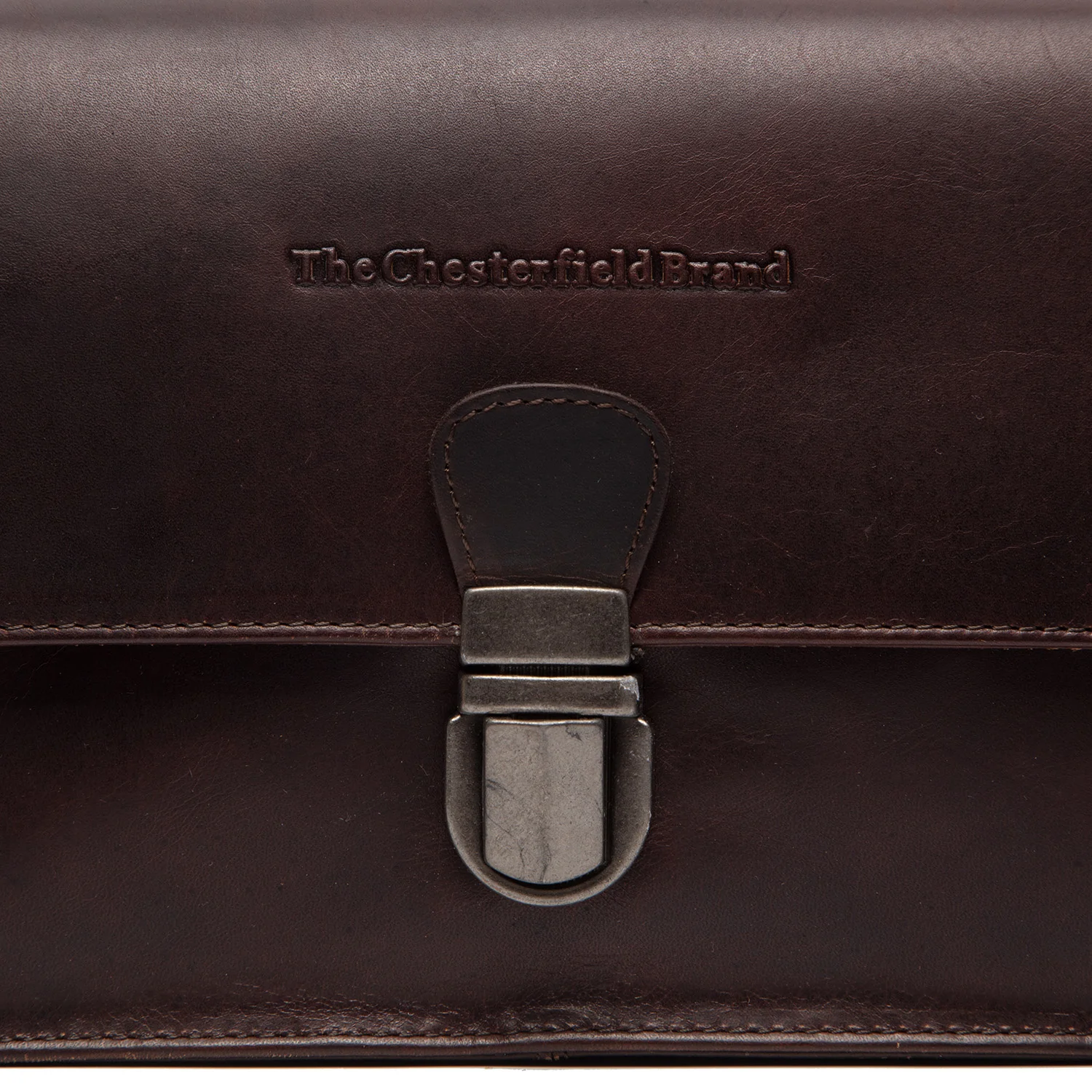 Leather Crossbody Bag Brown Lucca - Image 3