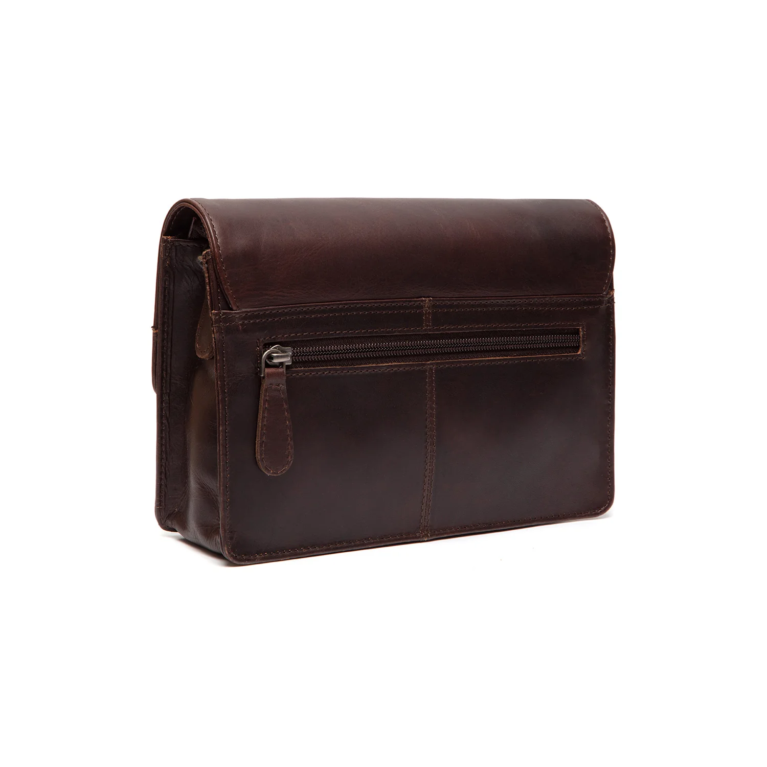 Leather Crossbody Bag Brown Lucca - Image 6