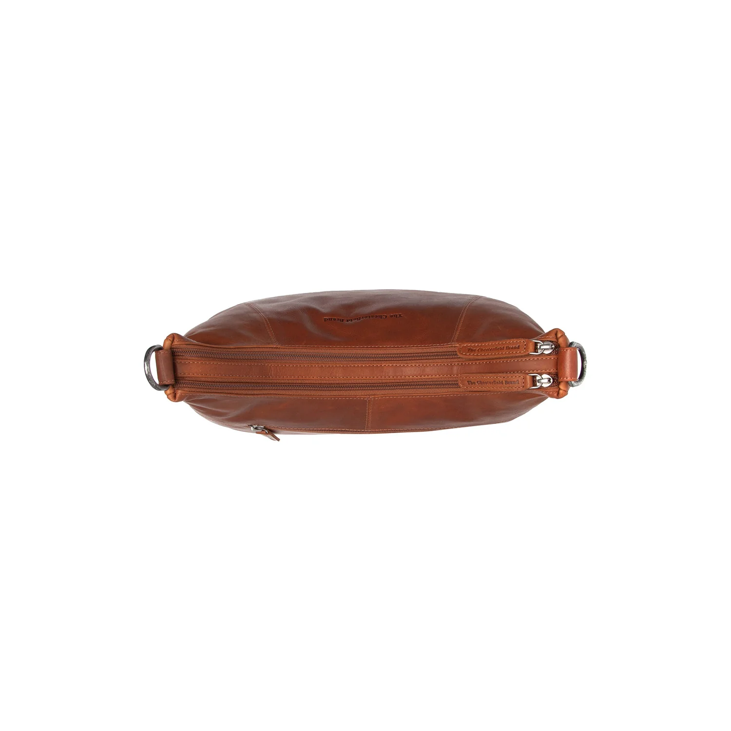 Leather Shoulder Bag Cognac Marle - Image 5
