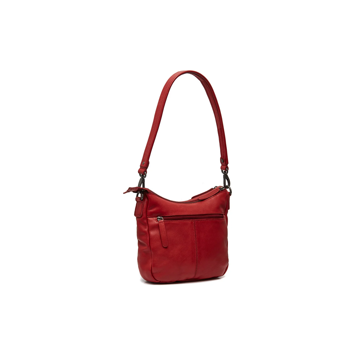 Leather Shoulder Bag Red Caroline - Image 6