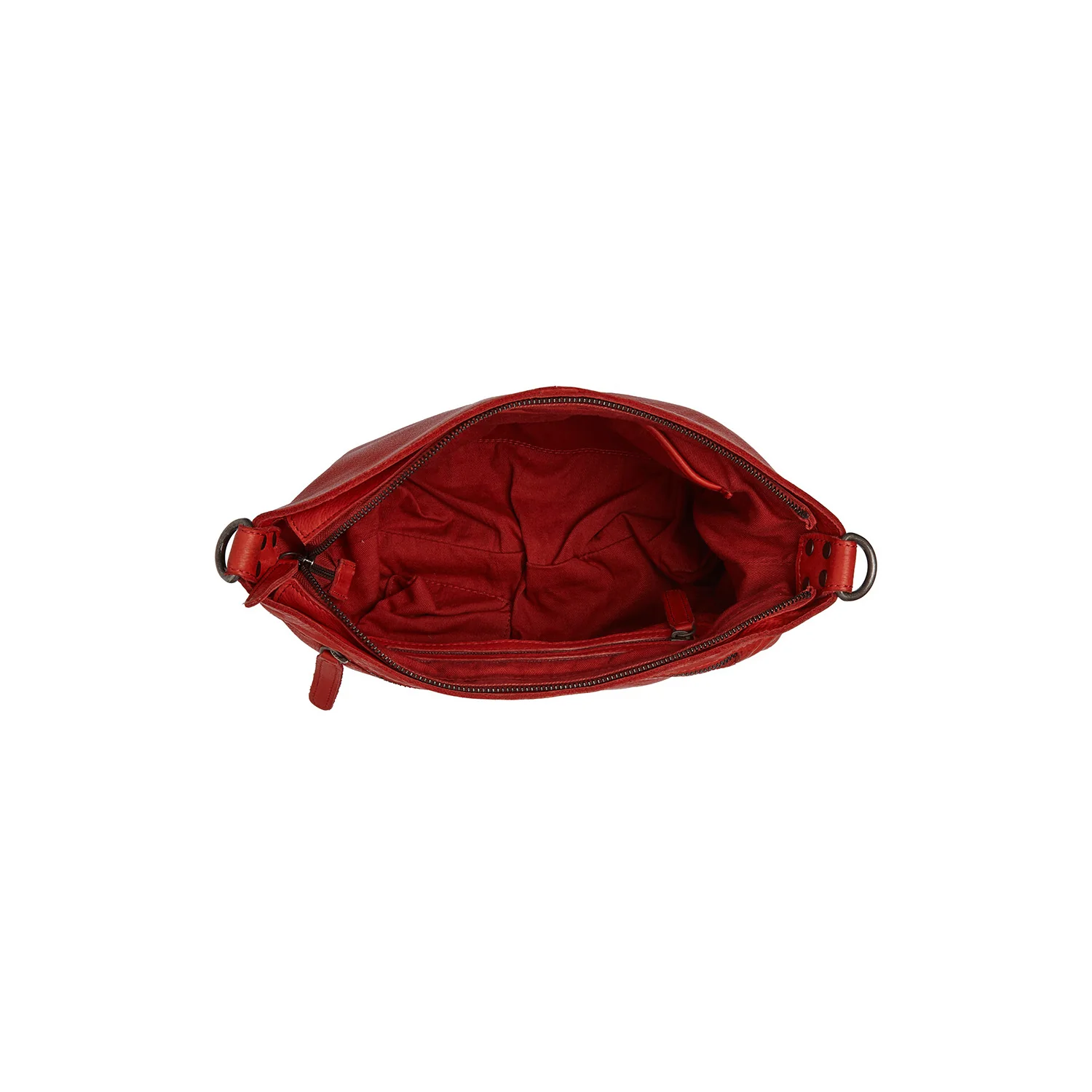 Leather Shoulder Bag Red Lucy - Image 3