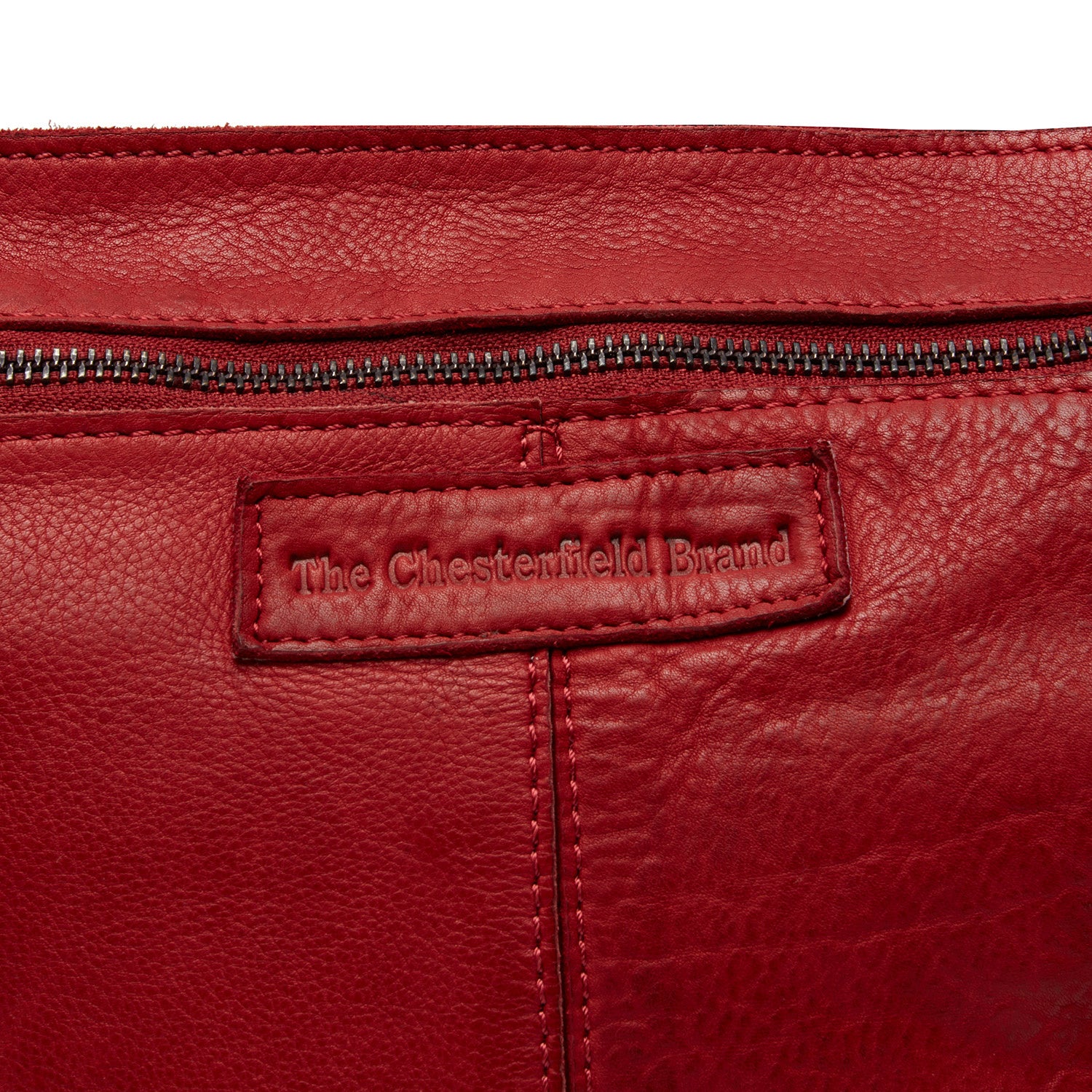 Leather Shoulder Bag Red Lucy - Image 5