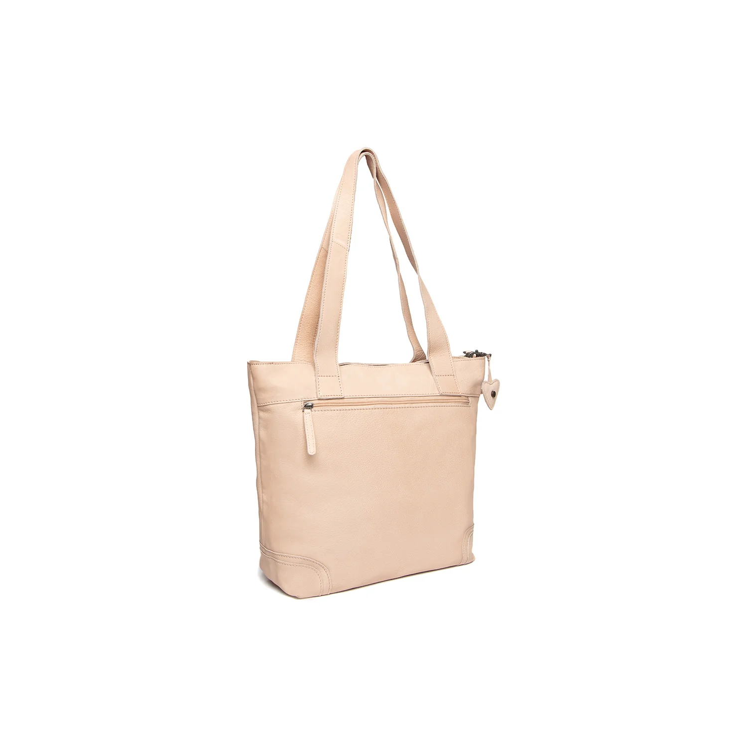 Leather Tote Bag Beige Heatherly - Image 8