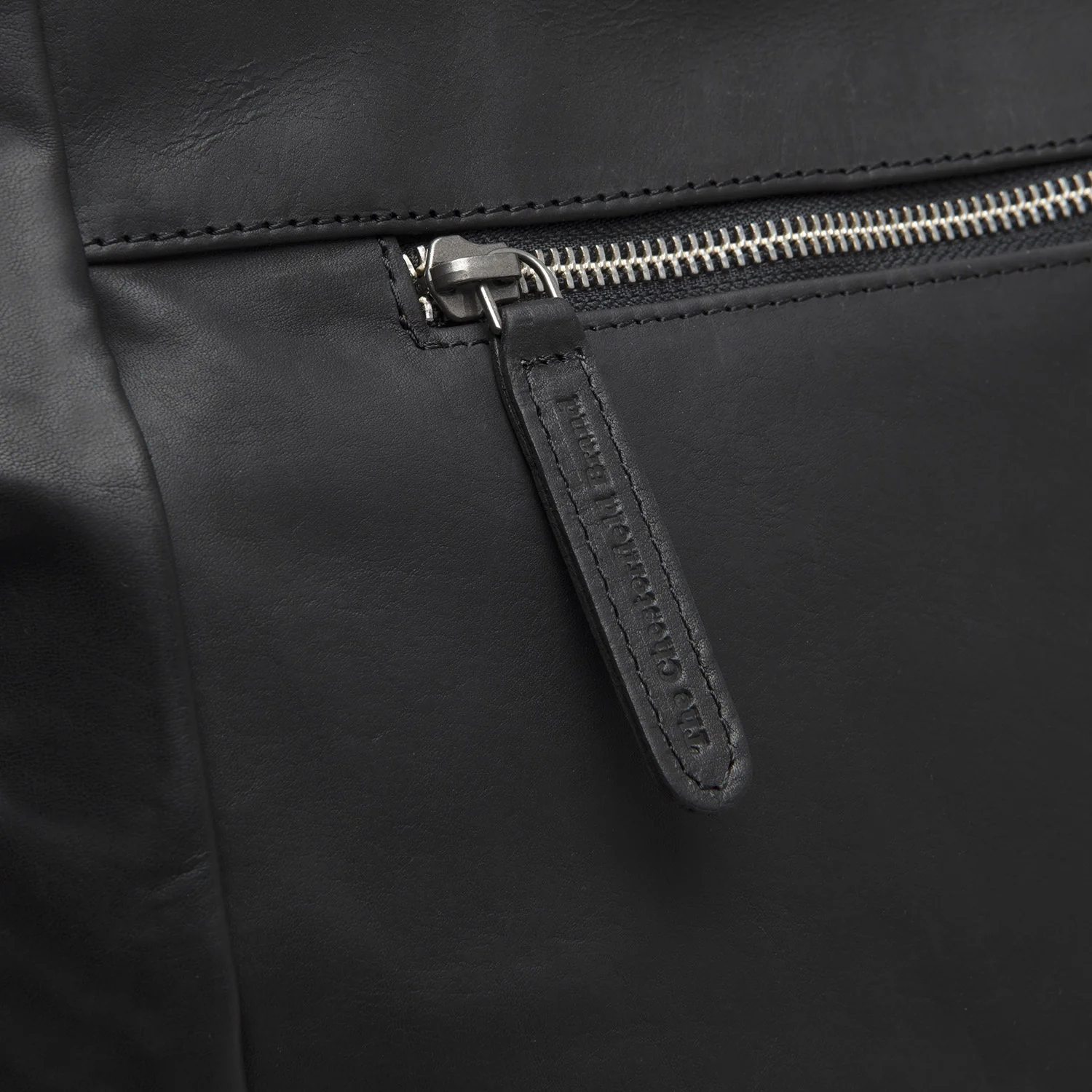 Leather Tote Bag Black Berlin - Image 4