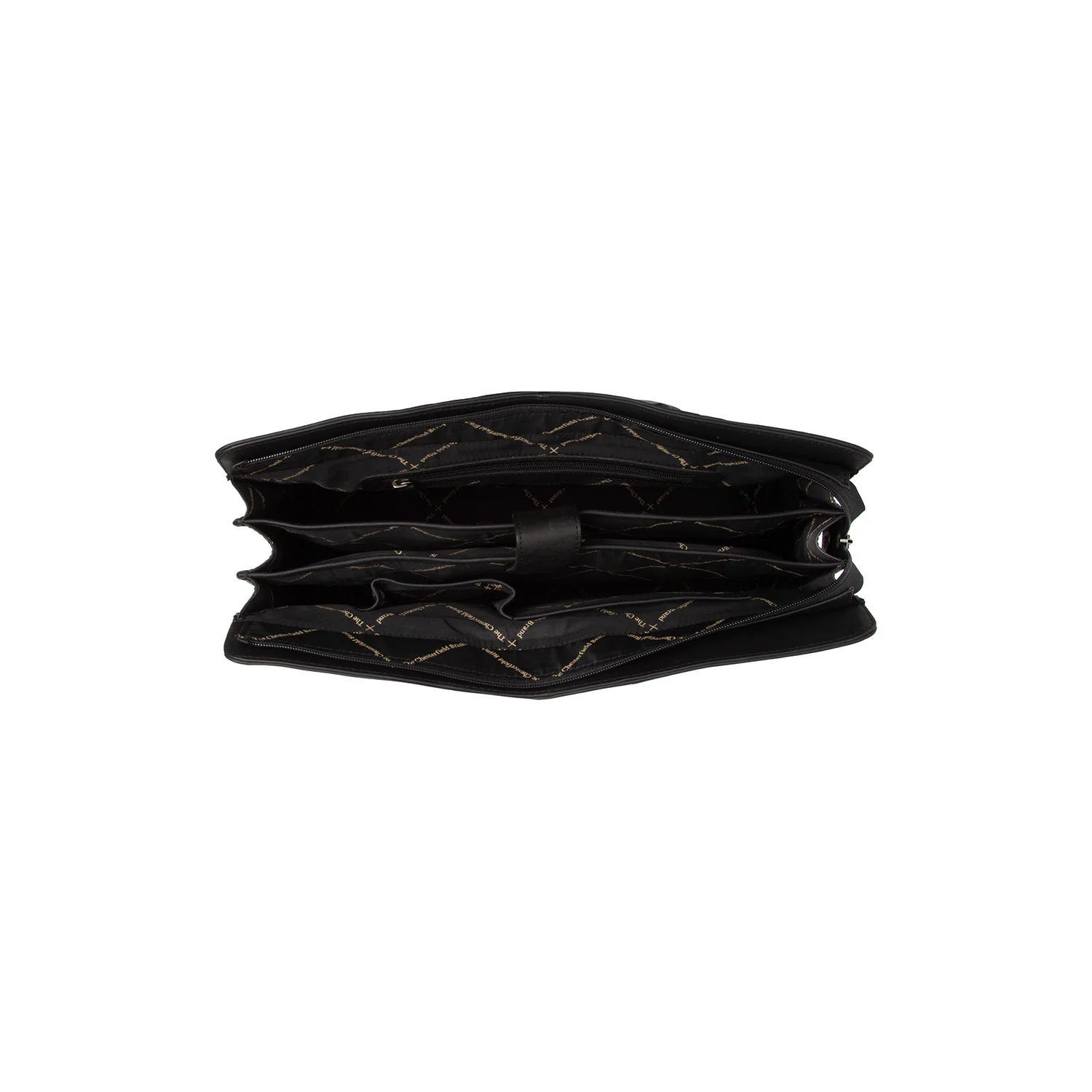 Leather Shoulder Bag Black Fidenza - Image 4