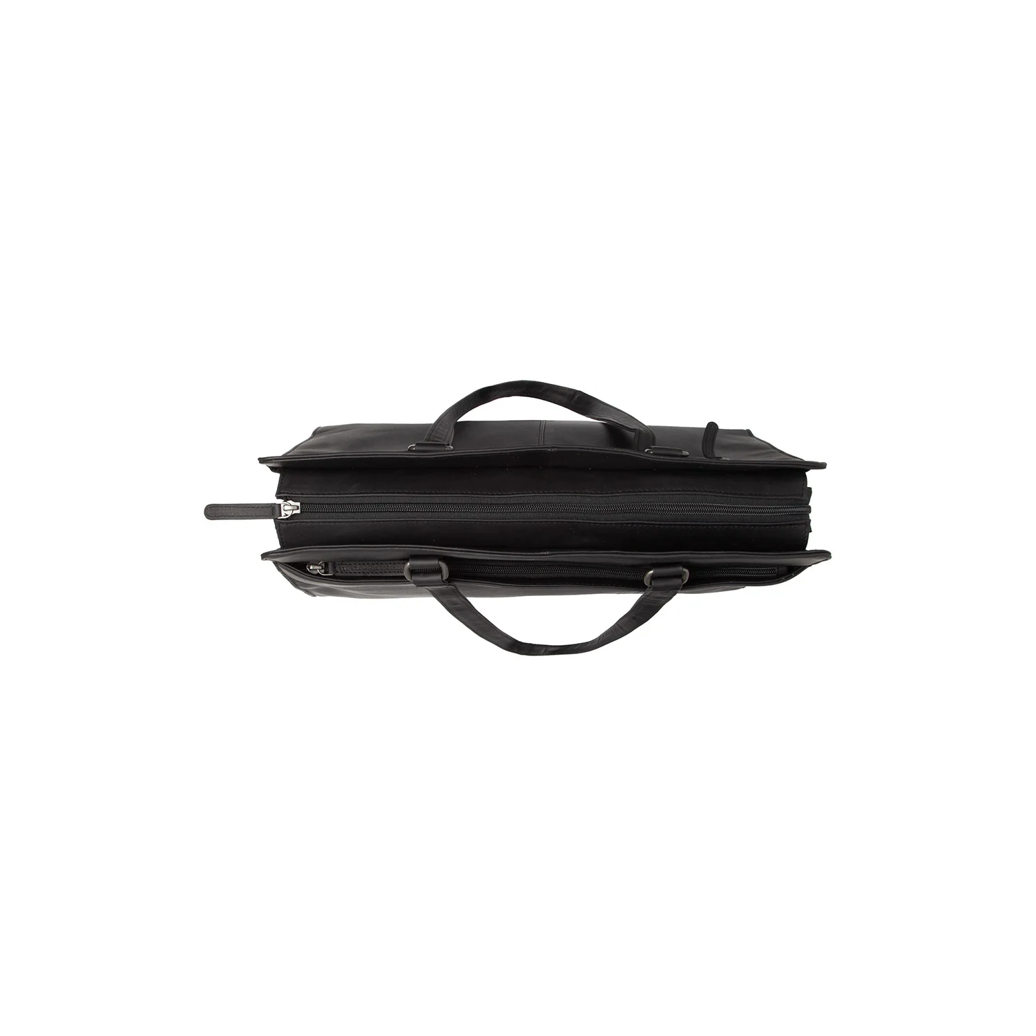 Leather Shoulder Bag Black Fidenza - Image 5