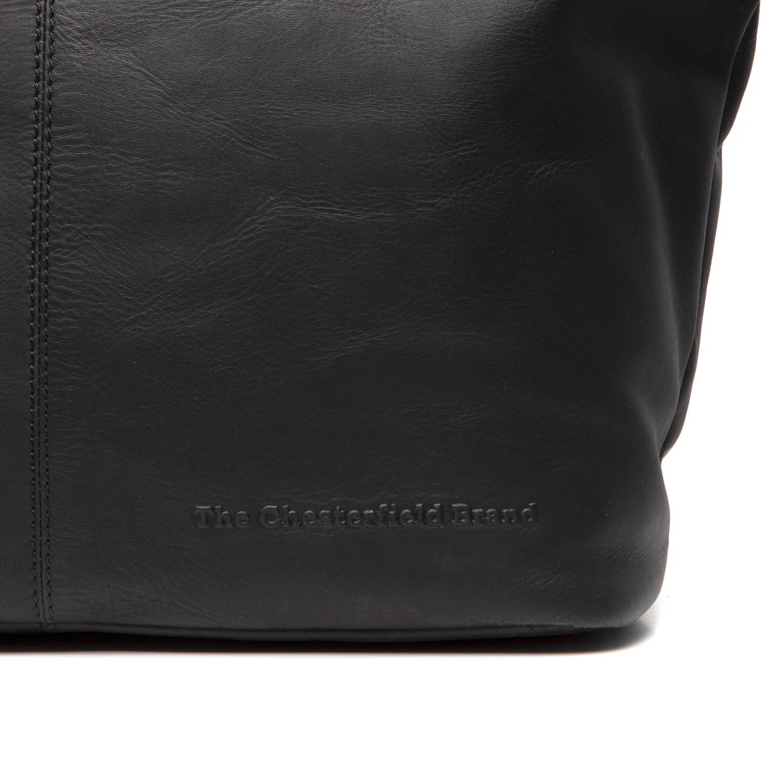 Leather Tote Bag Black Monza - Image 6