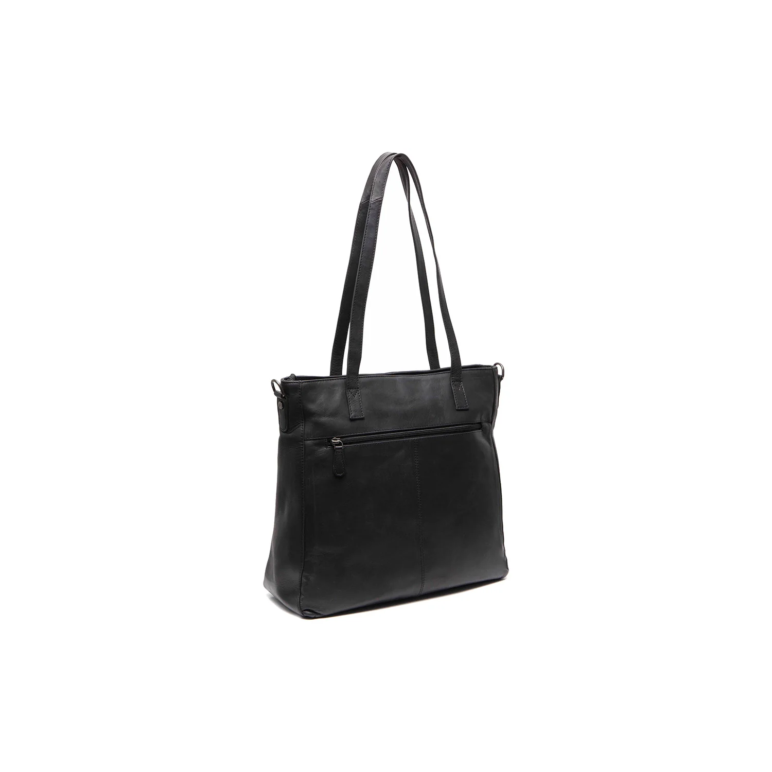 Leather Shoulder Bag Black Mosel - Image 6