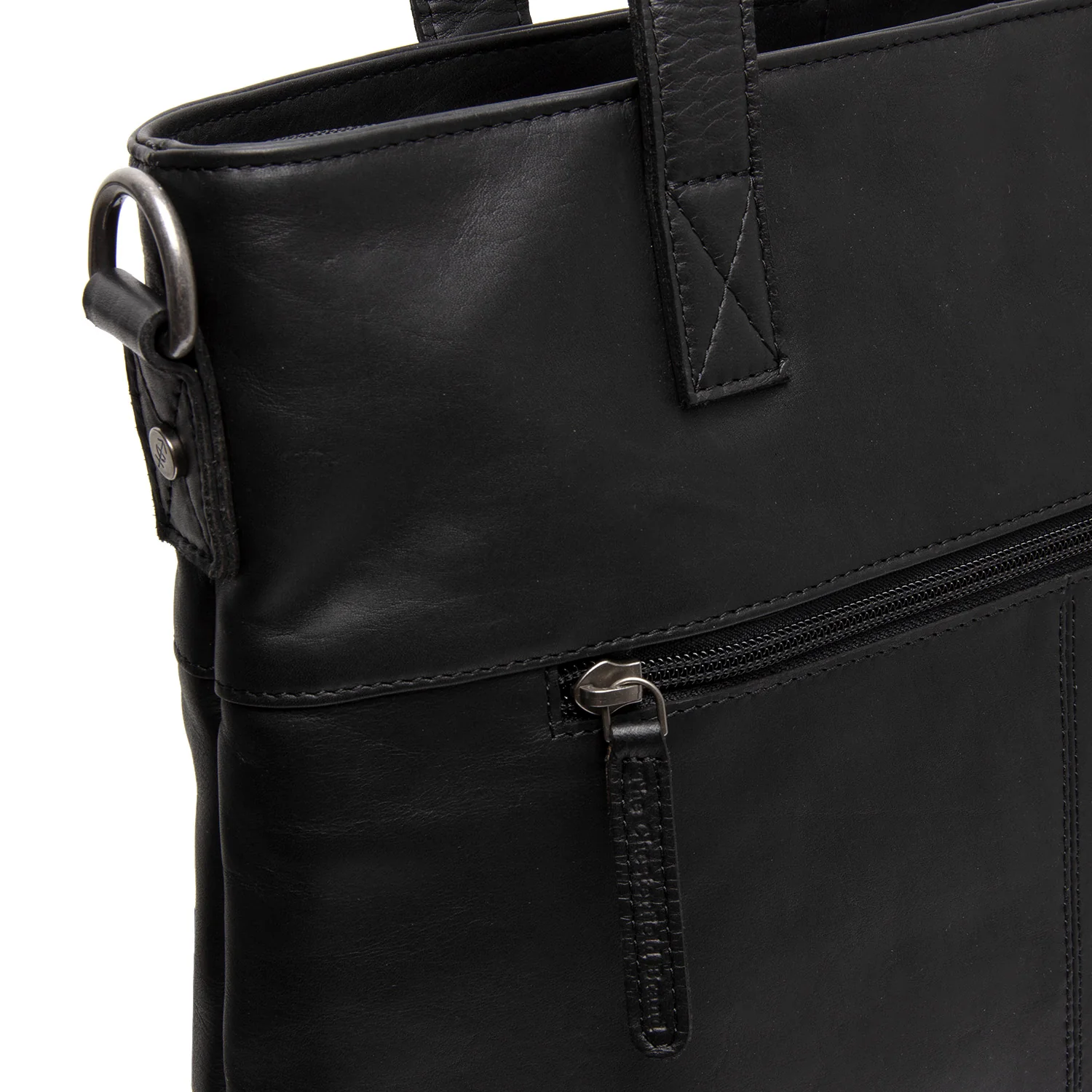Leather Tote Bag Black Nunavik - Image 5