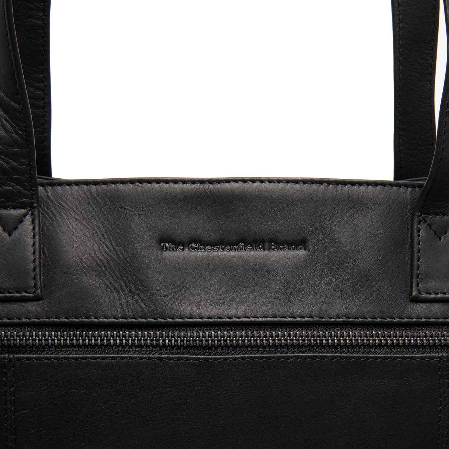 Leather Tote Bag Black Osira - Image 5