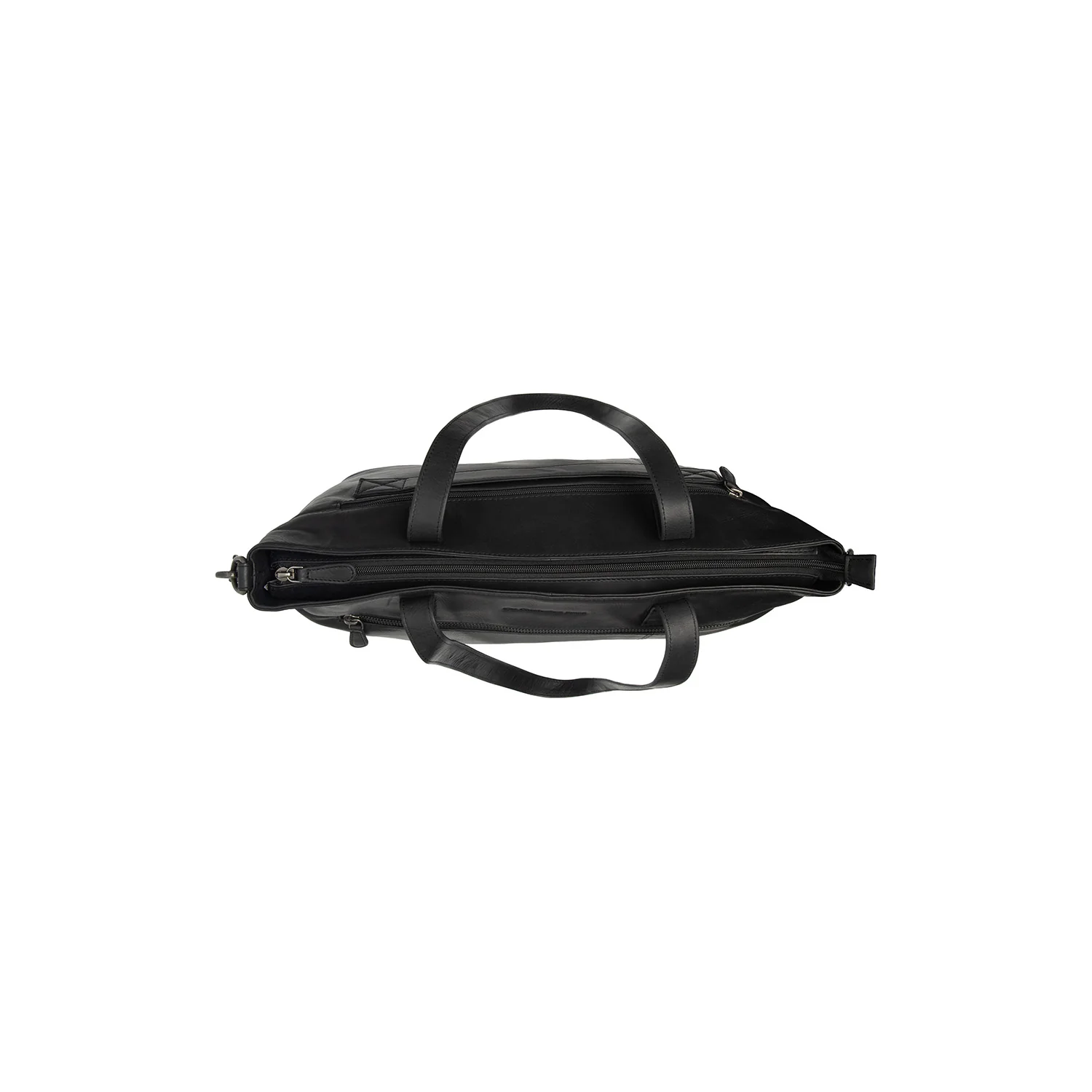 Leather Tote Bag Black Osira - Image 7