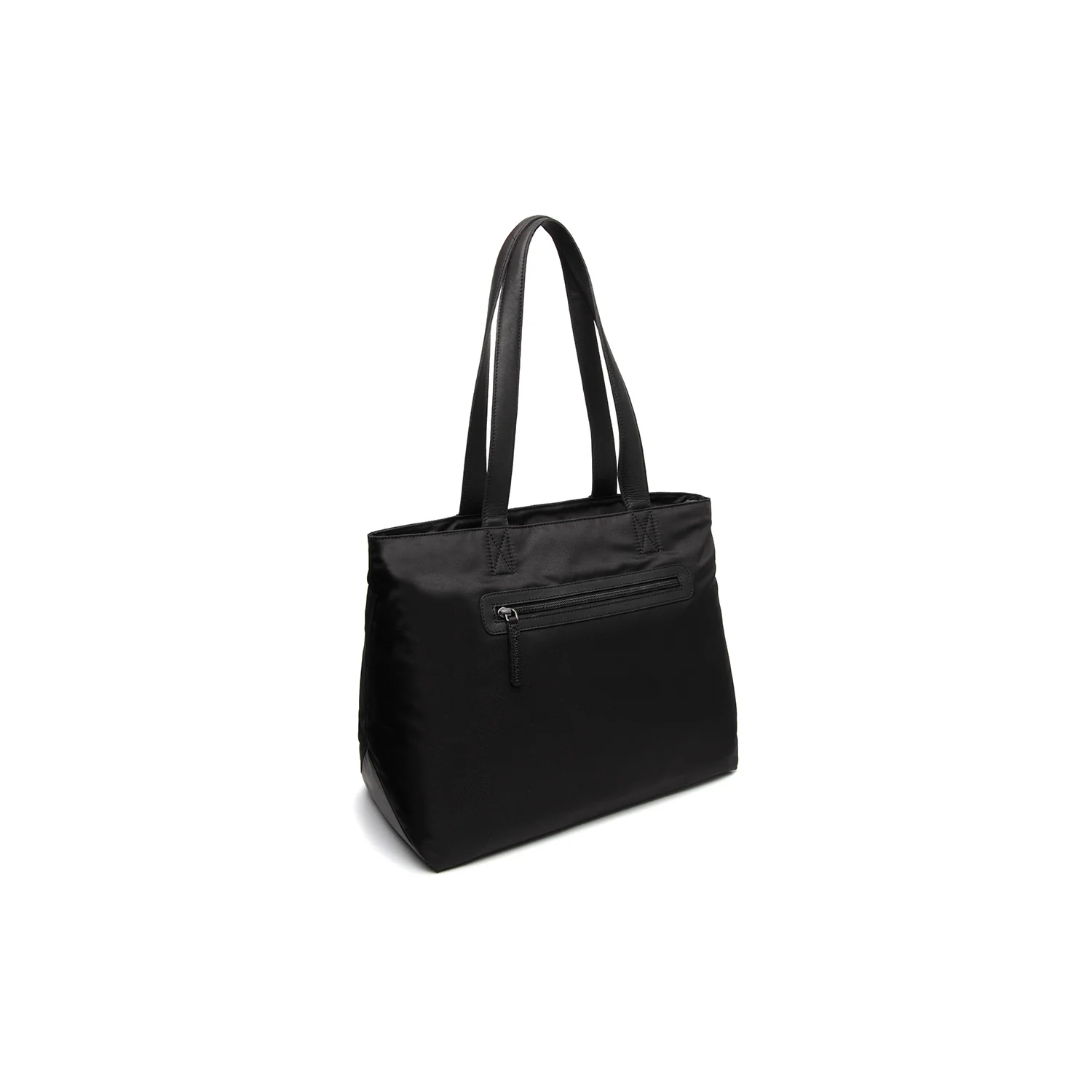 Leather Tote Bag Black Otta - Image 6